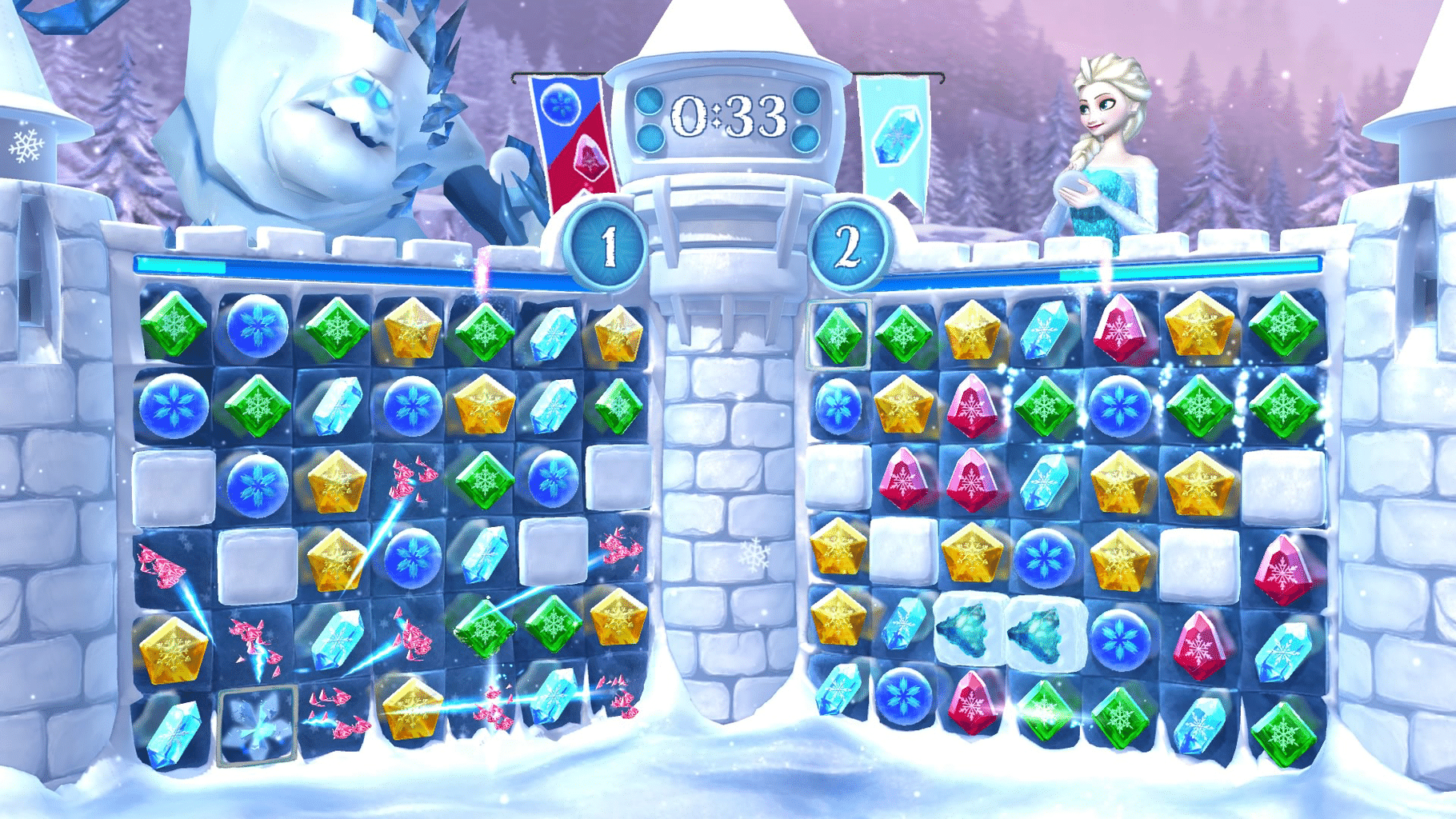 Frozen Free Fall: Snowball Fight screenshot