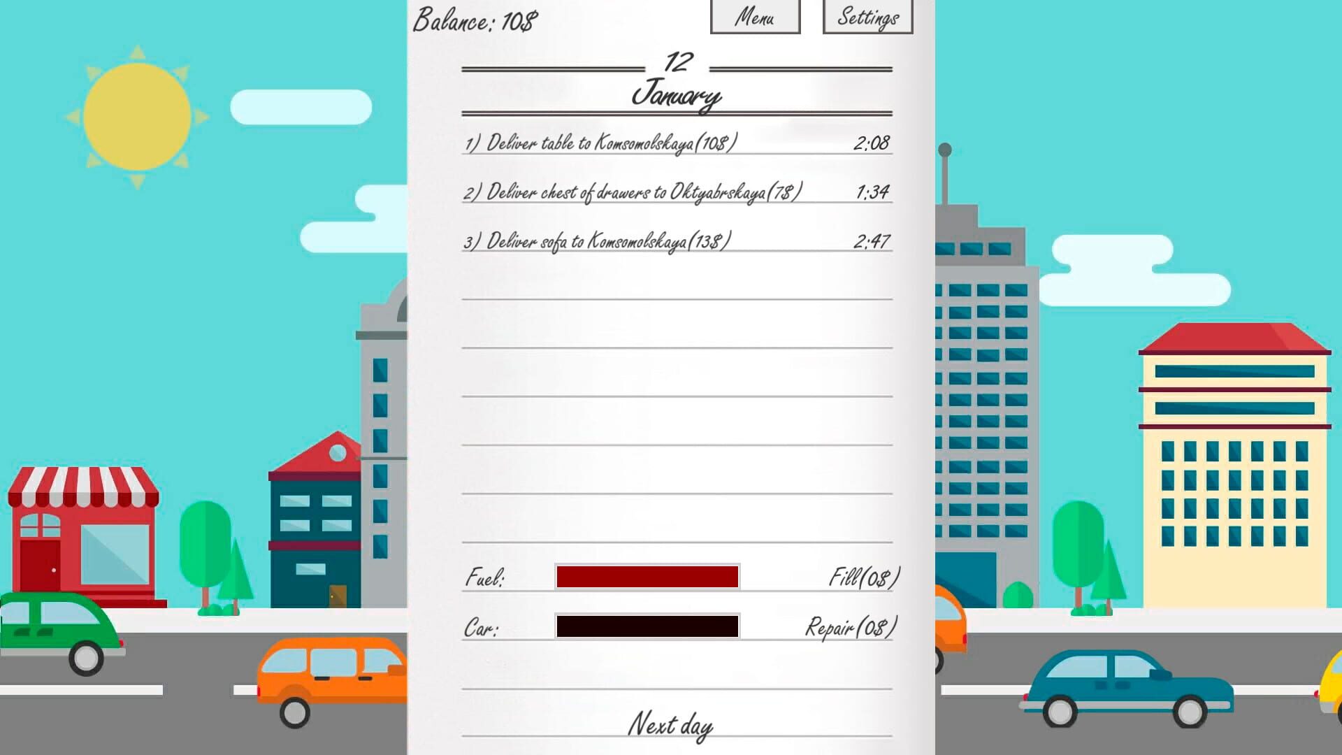 Delivery man simulator - Screenshot