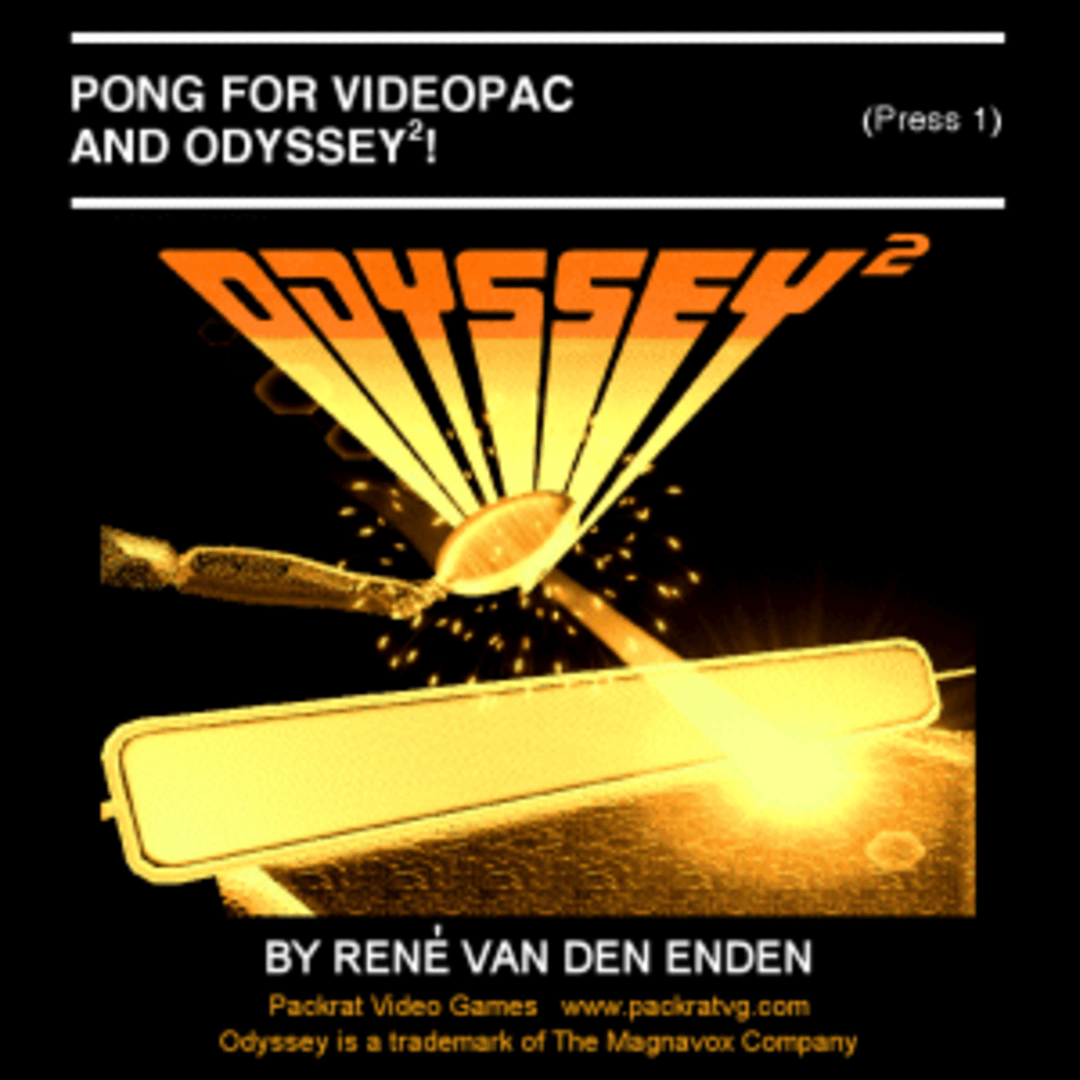 Pong for VideoPac and Odyssey 2! Cover