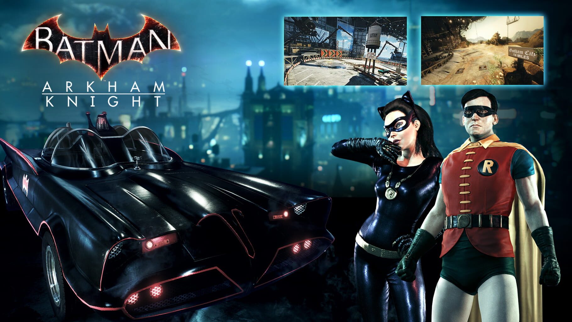 Captura de pantalla - Batman: Arkham Knight - Batman Classic TV Series Batmobile Pack