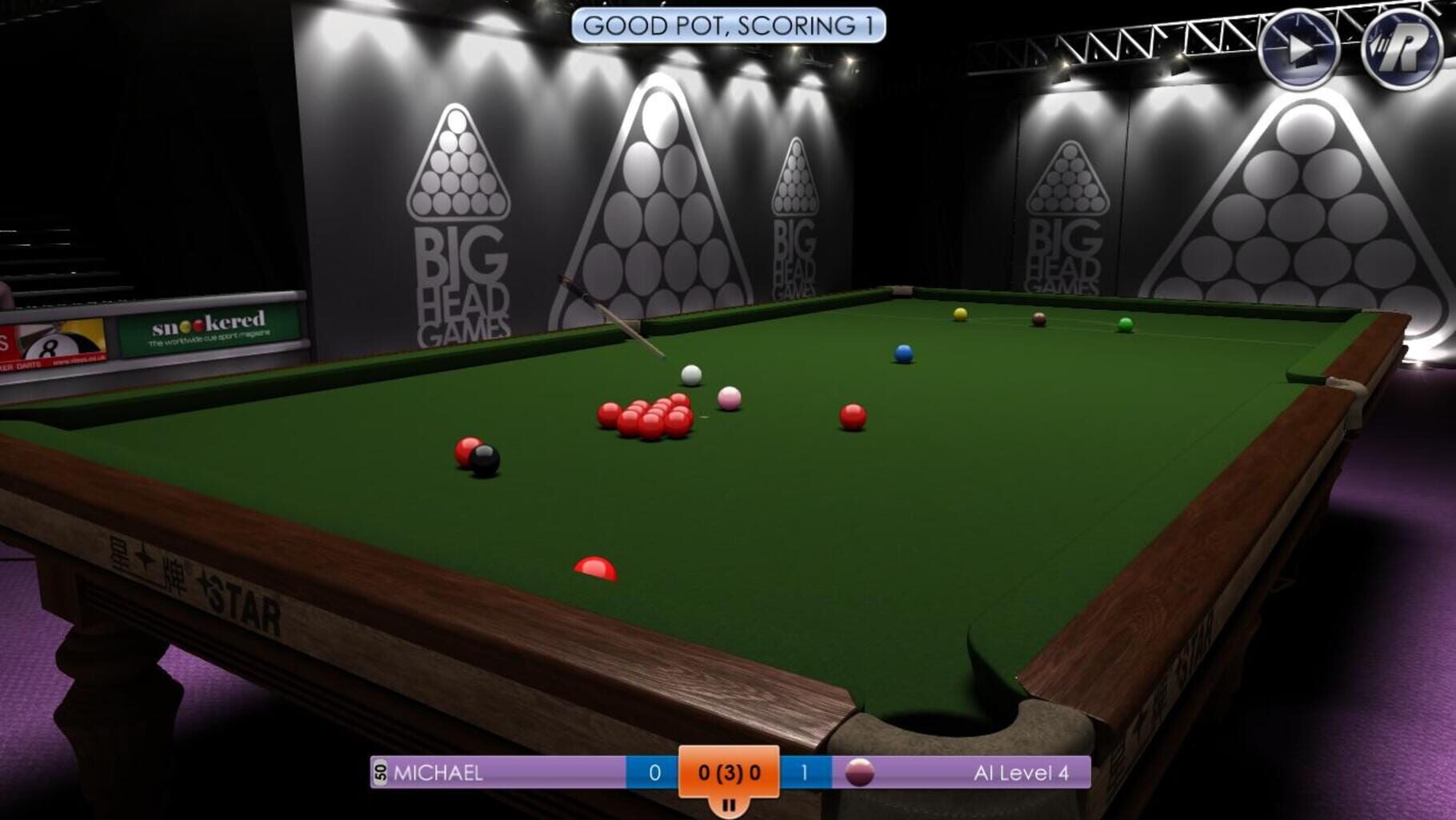 Captura de pantalla - International Snooker