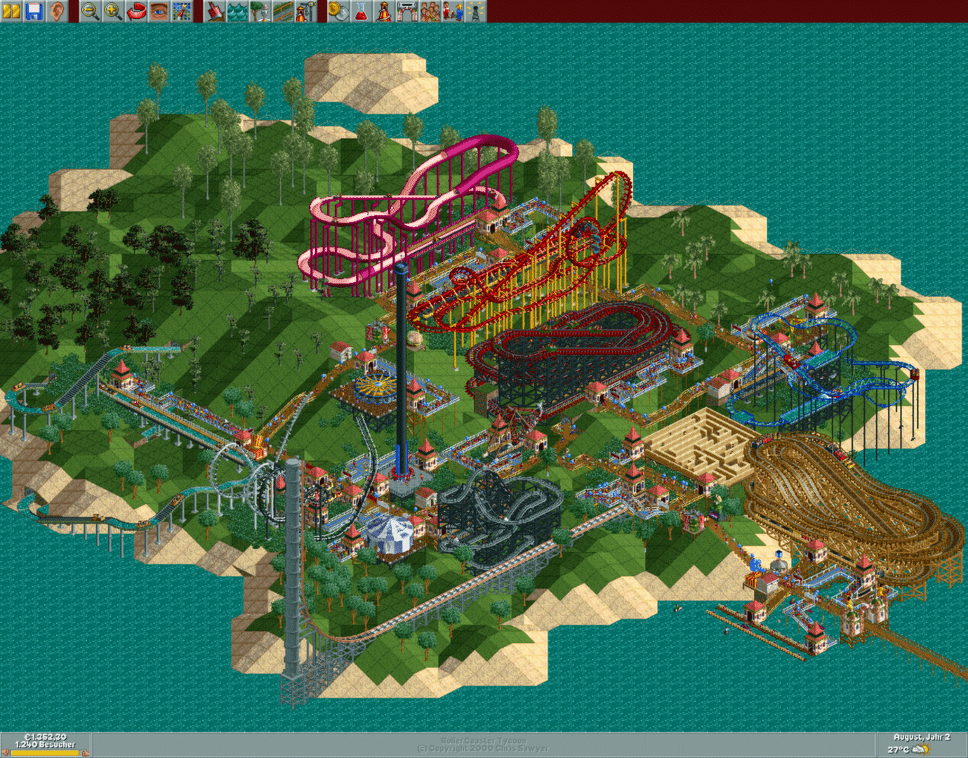 RollerCoaster Tycoon: Deluxe screenshot