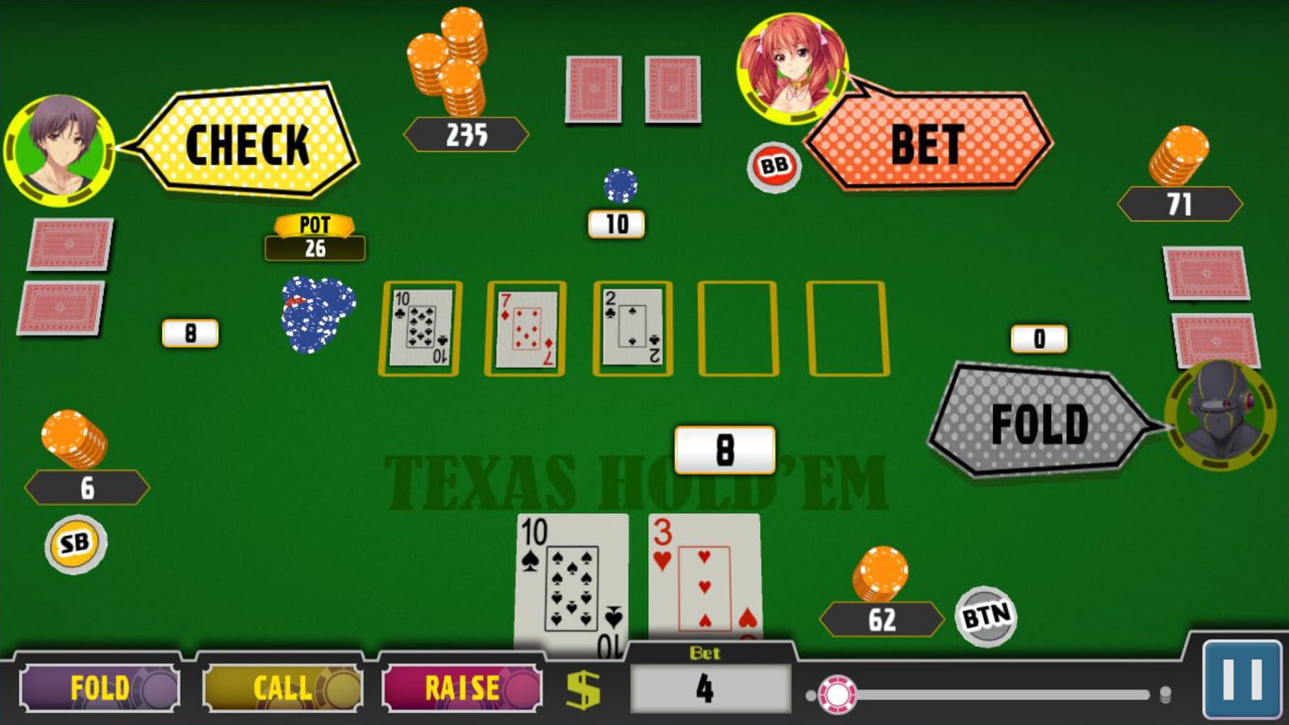 Poker Pretty Girls Battle: Texas Hold'em screenshot