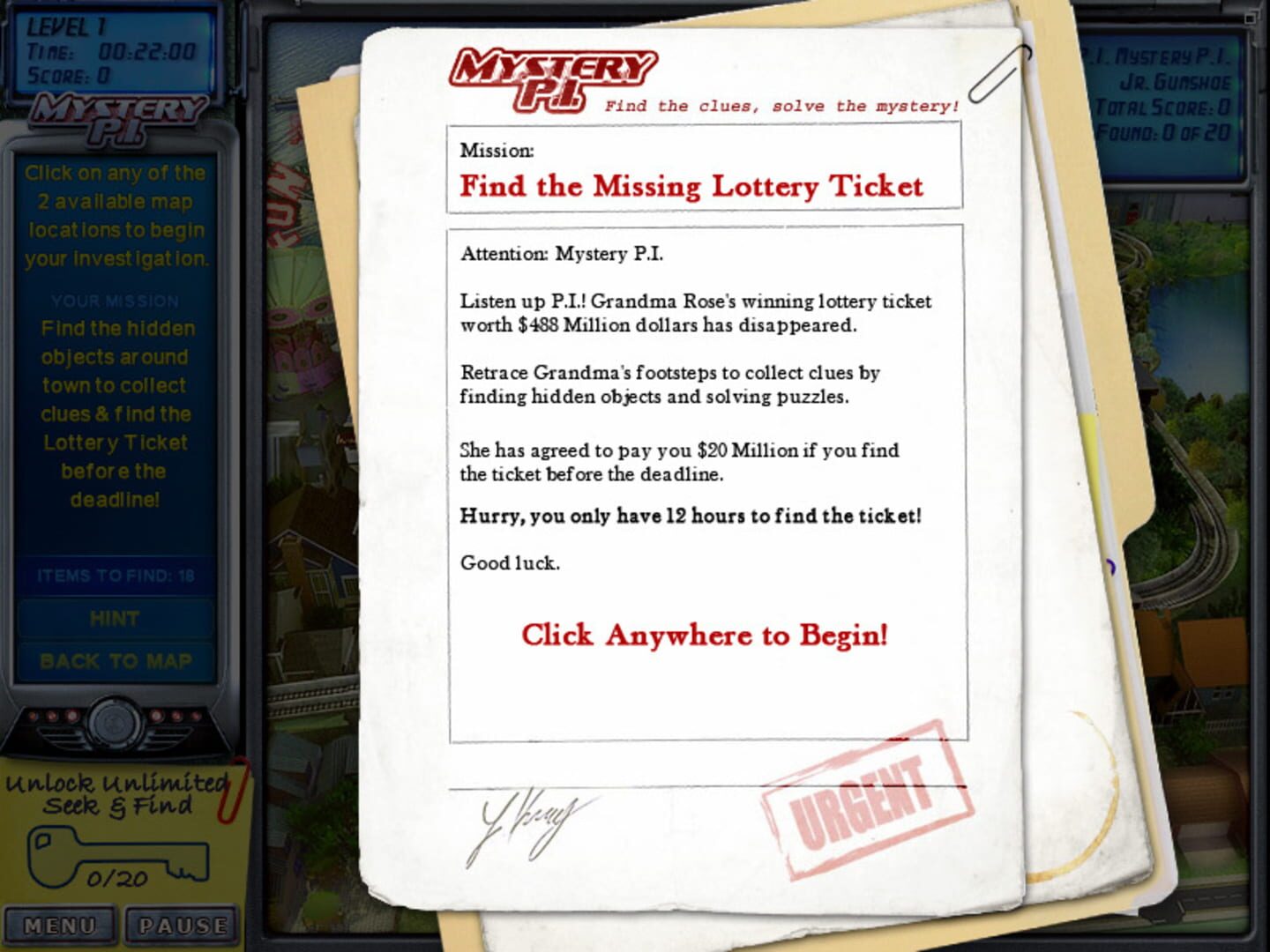 Captura de pantalla - Mystery P.I.: The Lottery Ticket