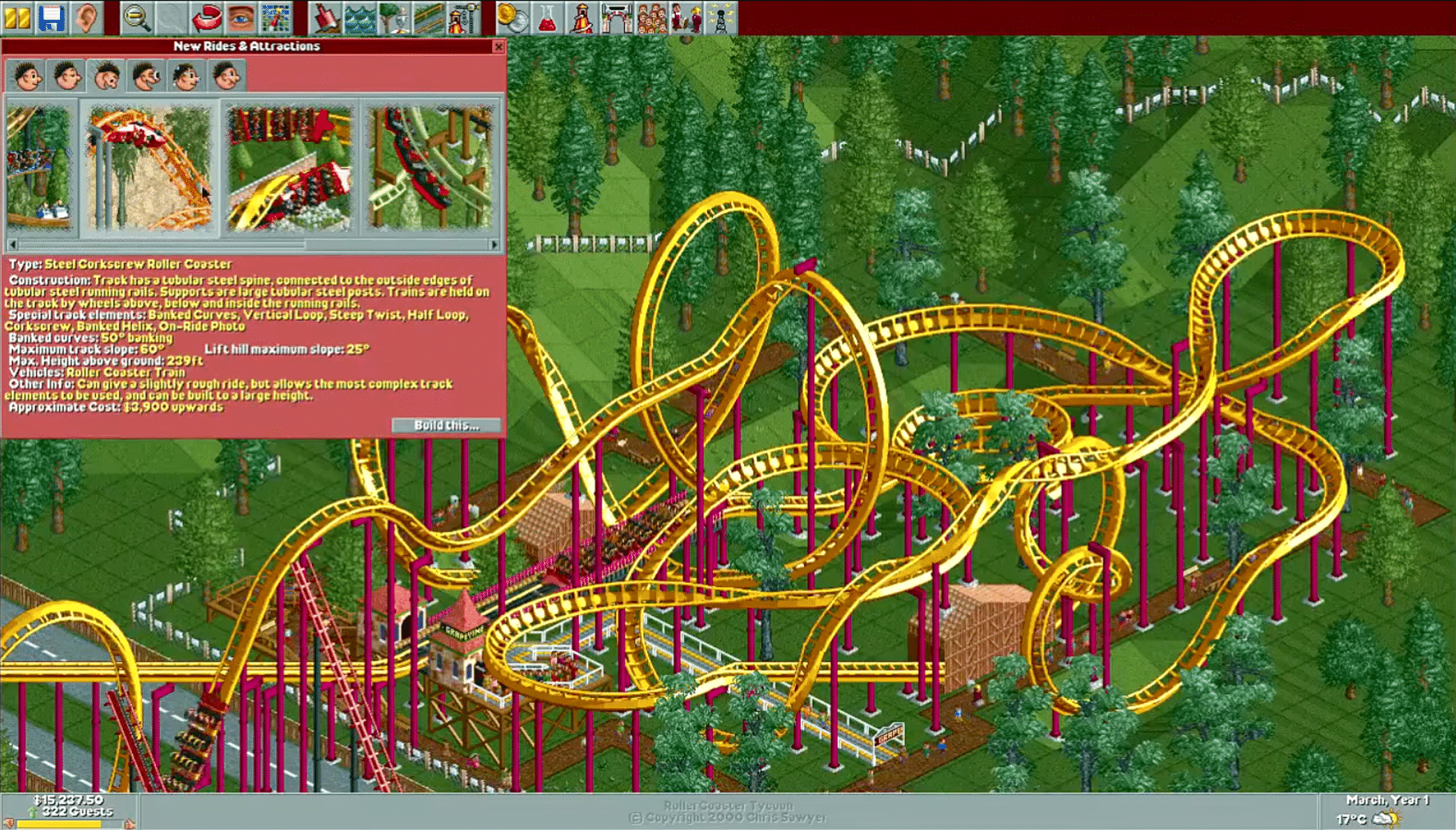 RollerCoaster Tycoon screenshot