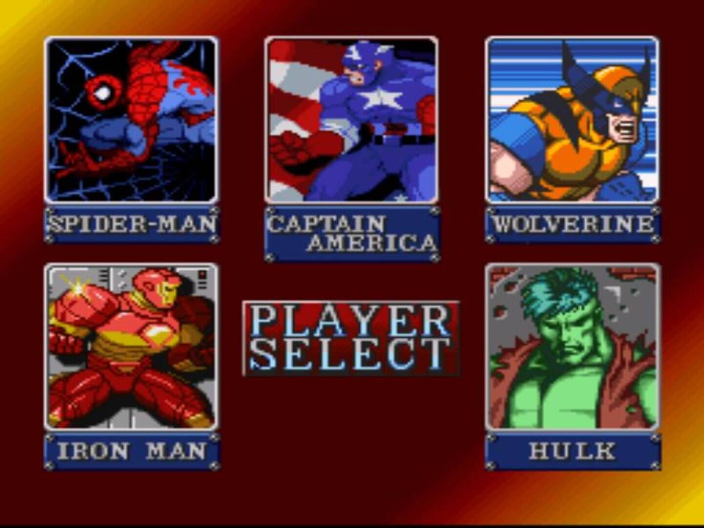 Captura de pantalla - Marvel Super Heroes in War of the Gems