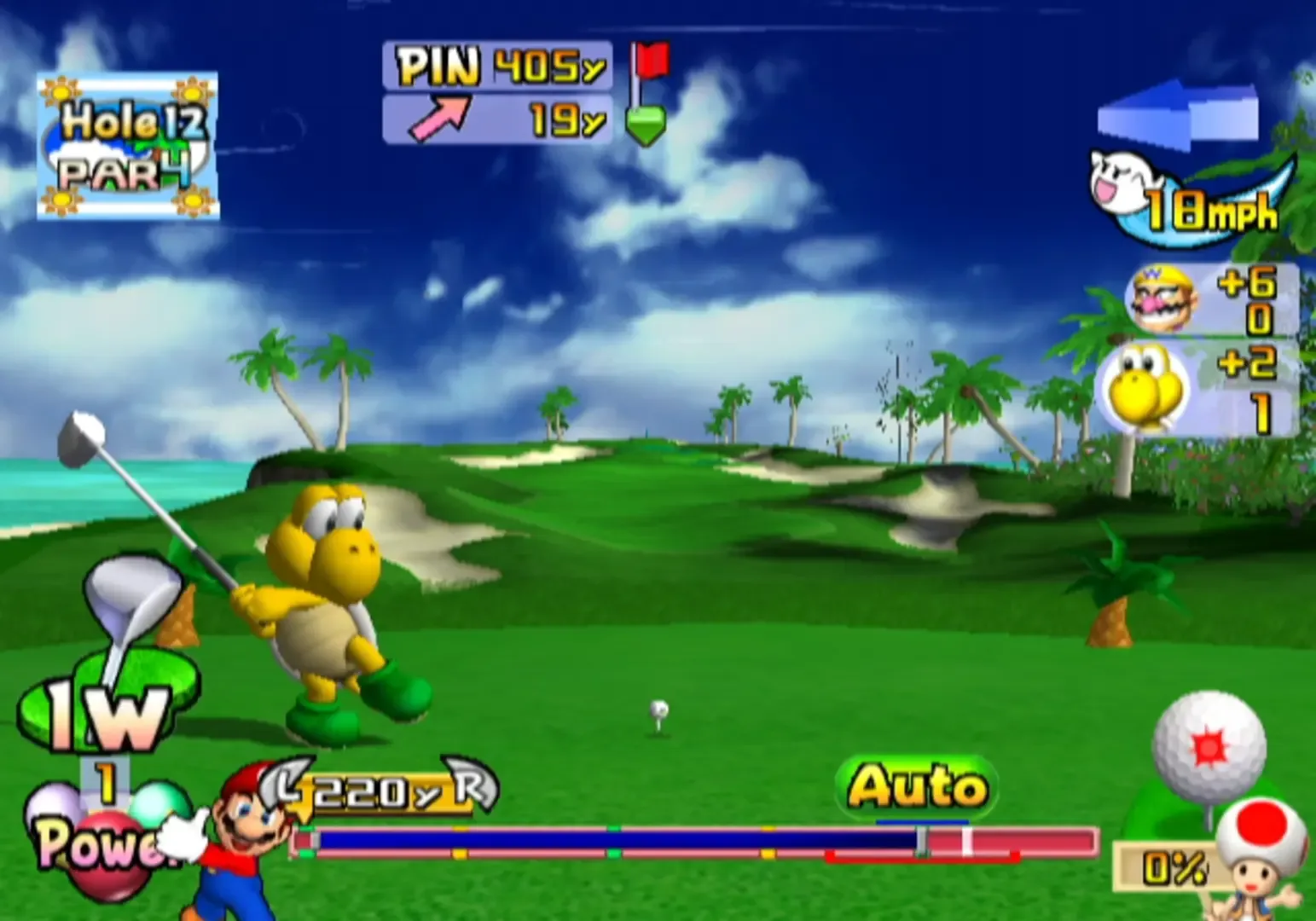 Captura de pantalla - Mario Golf: Toadstool Tour