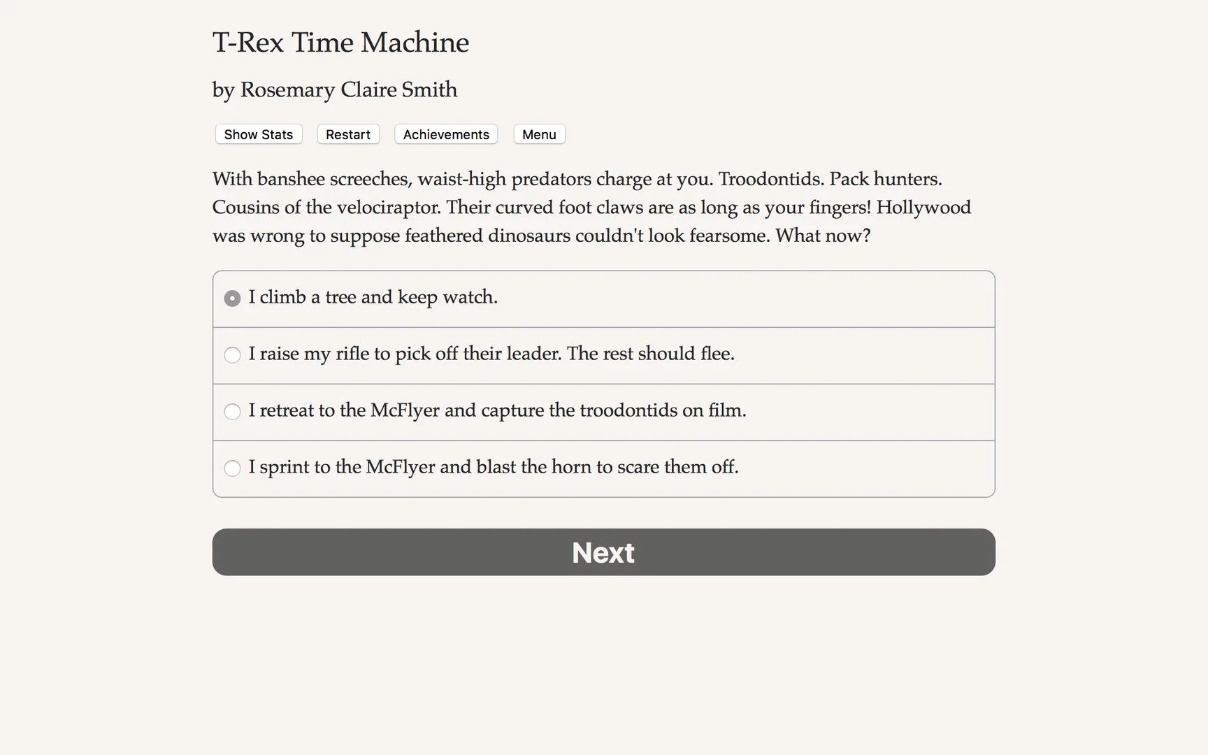 T-Rex Time Machine