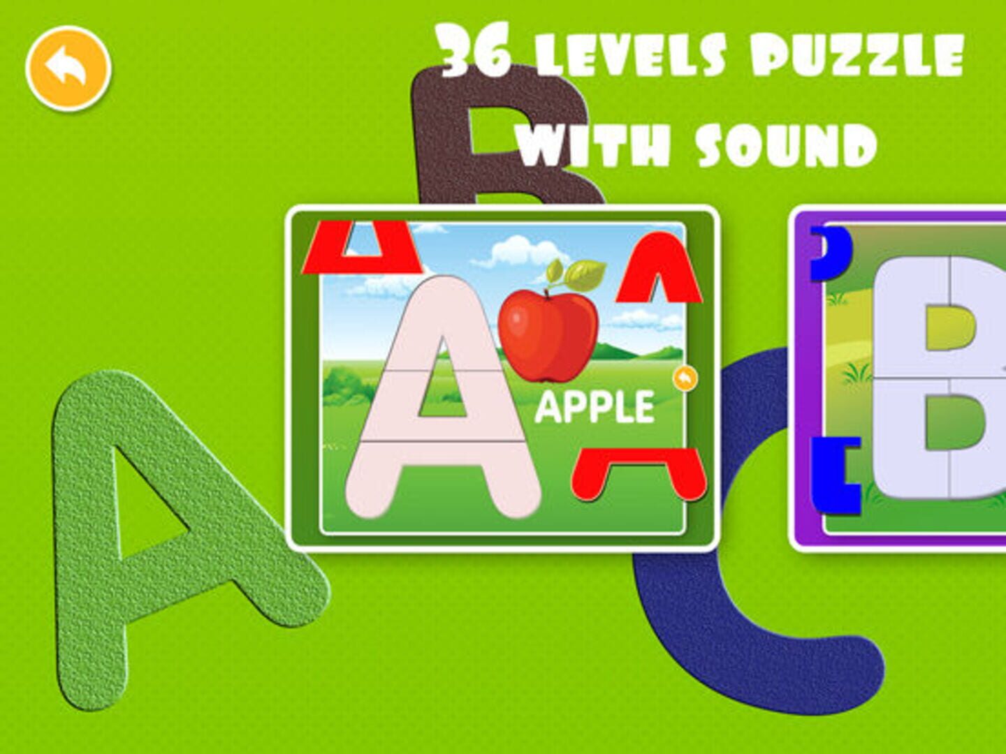 Little Children's Educational Swanky Alphabet Puzzle Game - Screenshot
