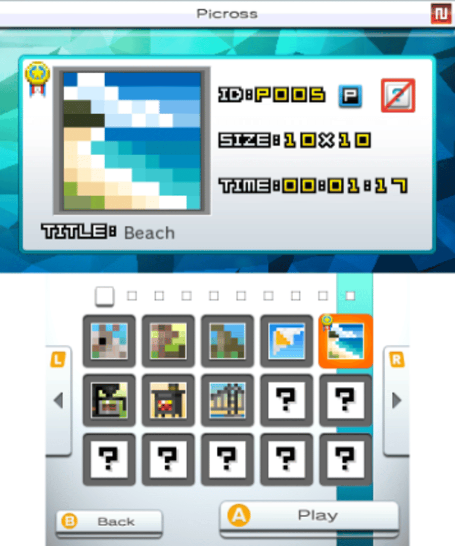 Picross e7 screenshot