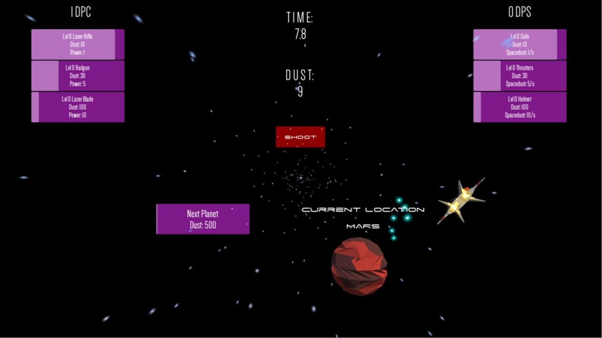 Starship Clicker - Screenshot