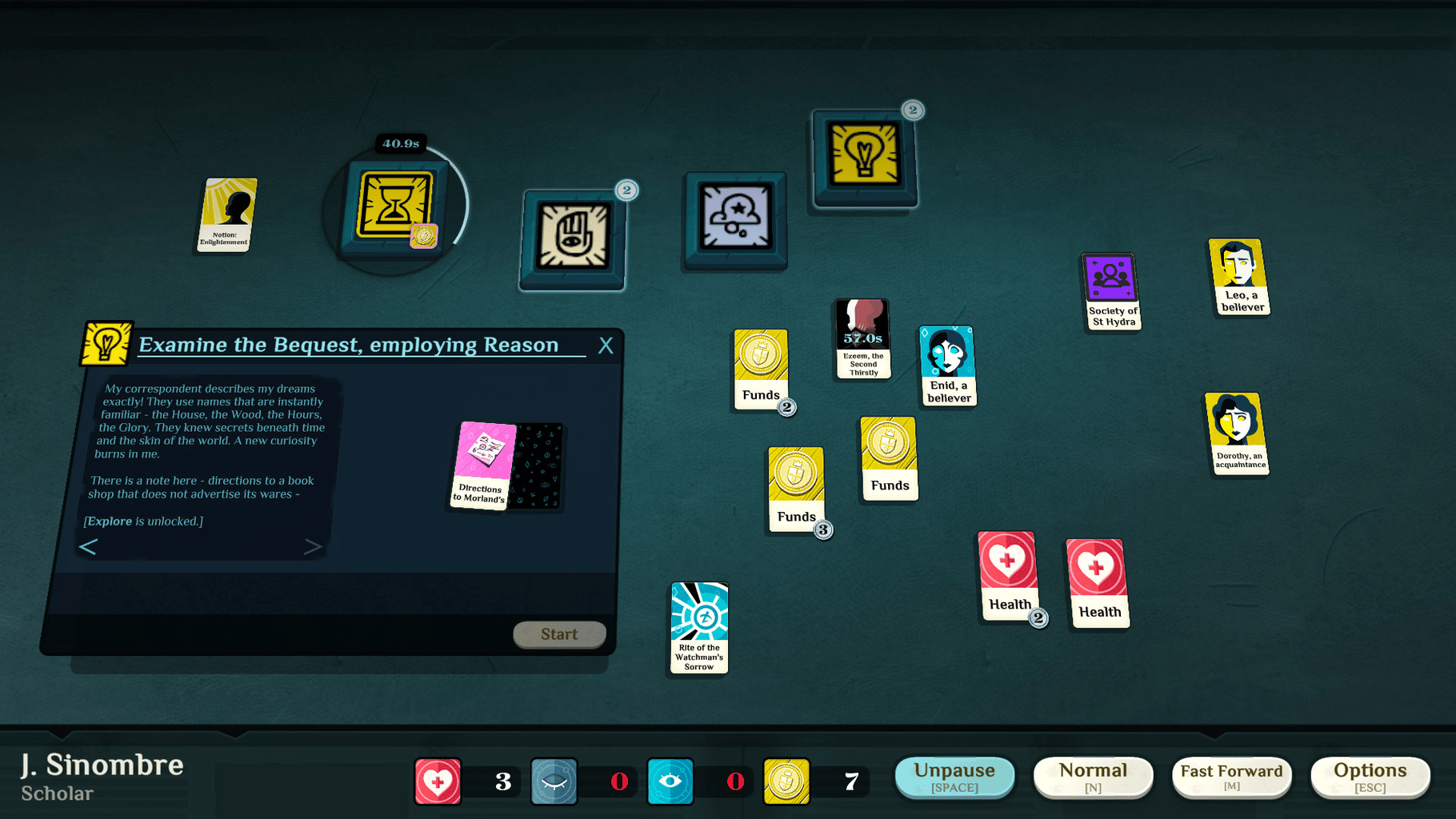 Cultist Simulator screenshot