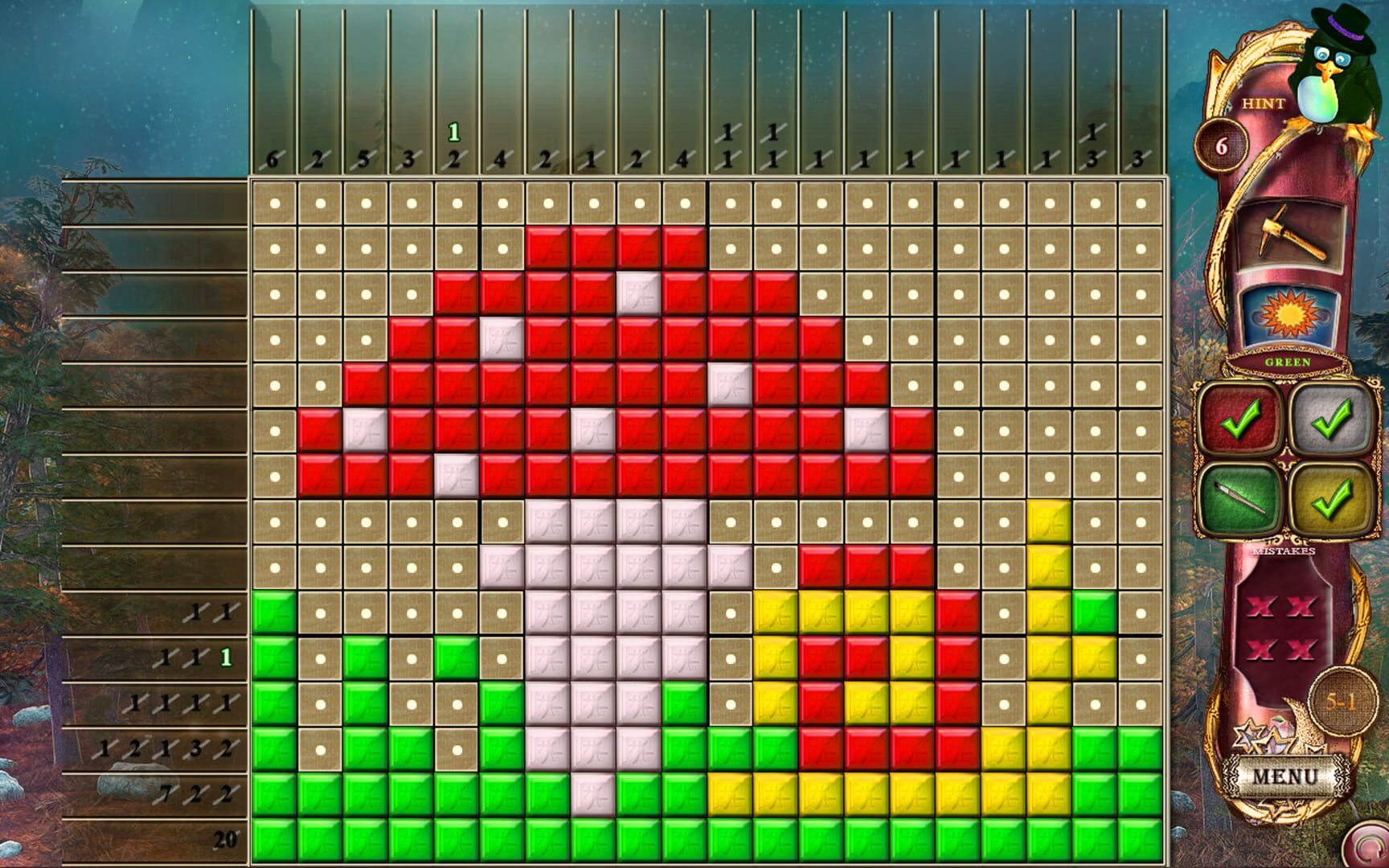 Fantasy Mosaics 14: Fourth Color - Screenshot