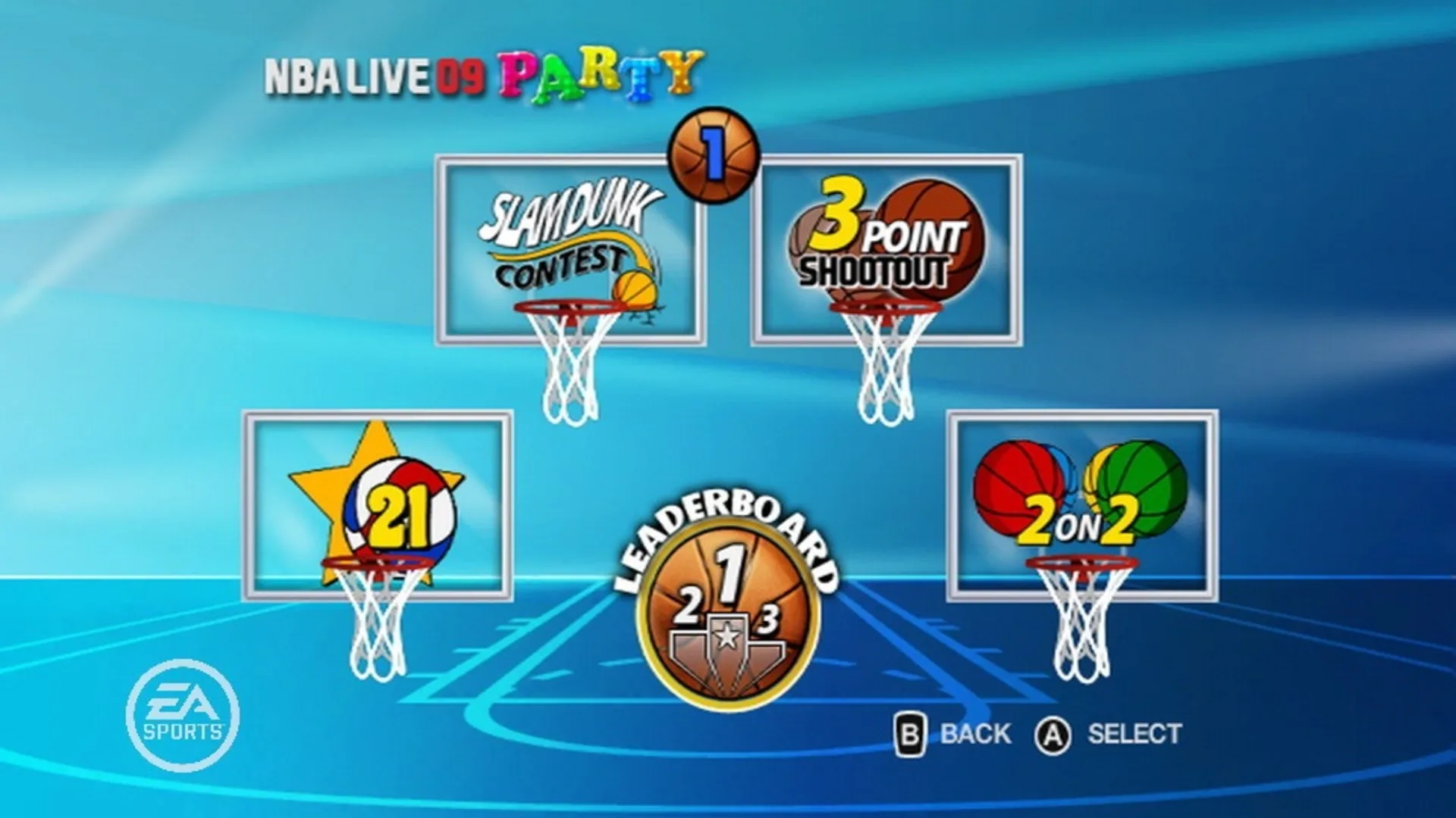 Captura de pantalla - NBA Live 09 All-Play