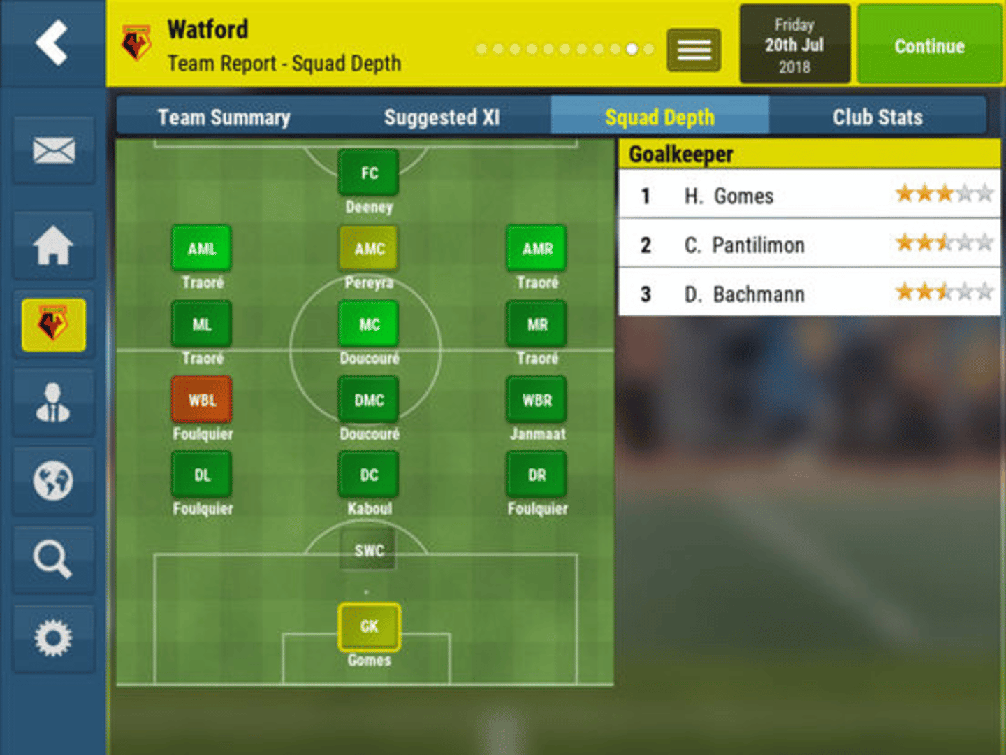 Football Manager Mobile 2018 screenshot