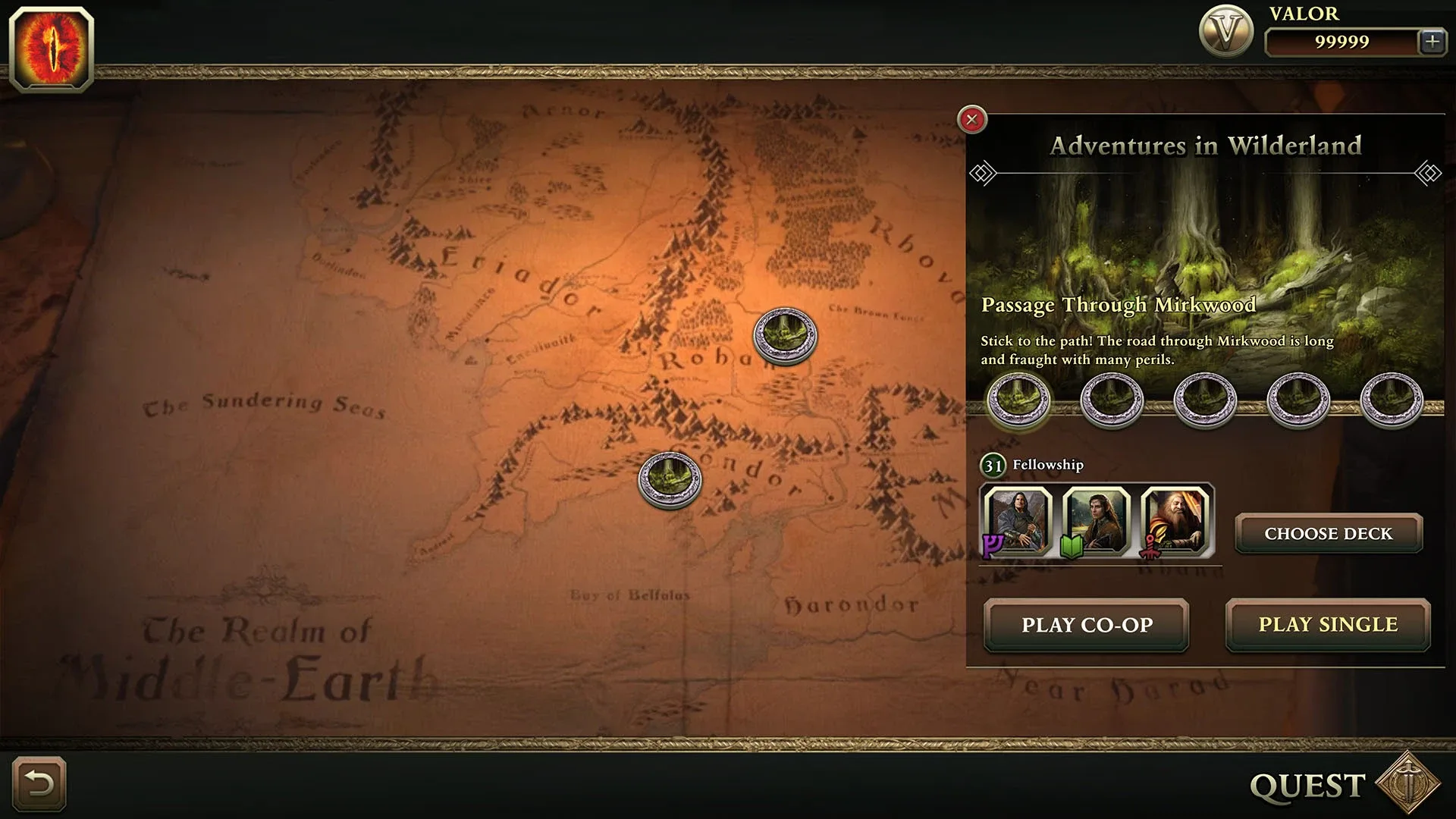 Captura de pantalla - The Lord of the Rings: Adventure Card Game
