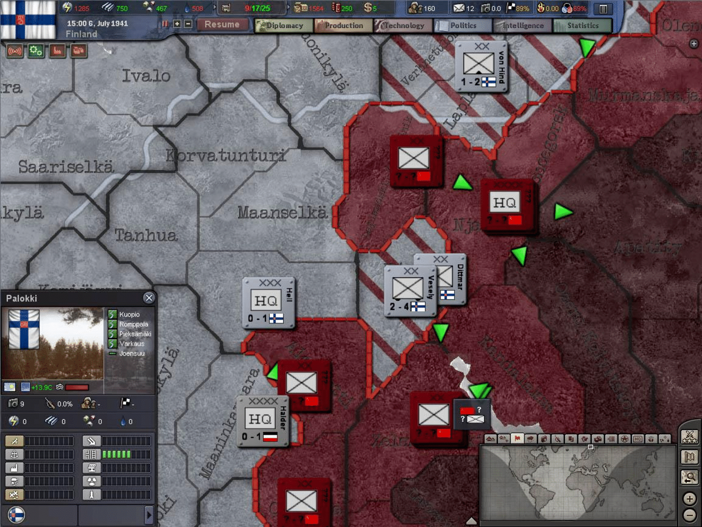 Hearts of Iron III: Semper Fi screenshot