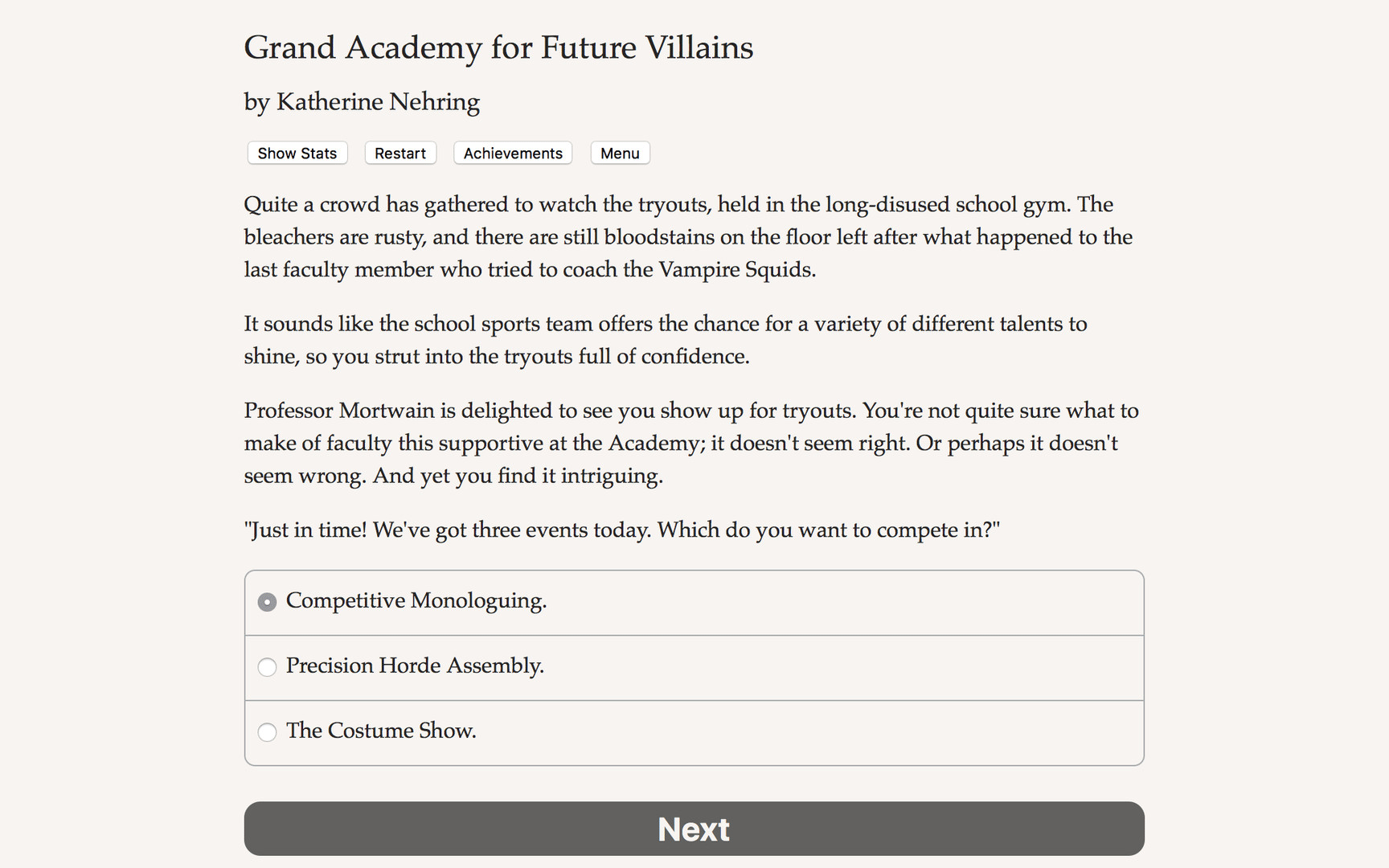 Grand Academy for Future Villains screenshot