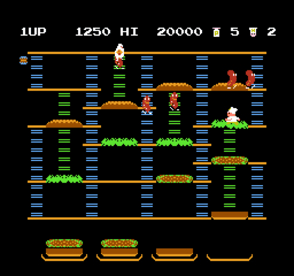 BurgerTime screenshot