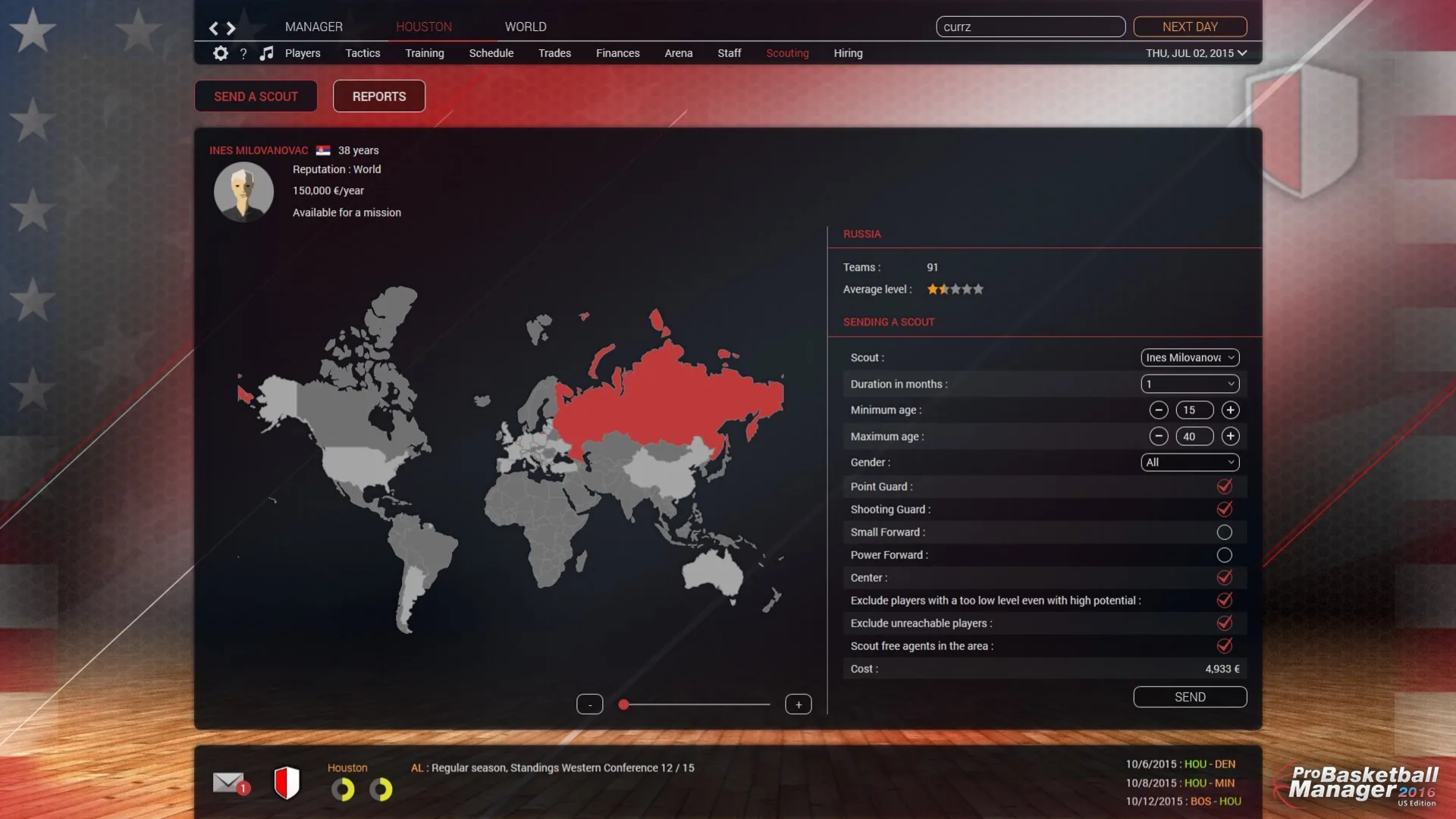 Pro Basketball Manager 2016: US Edition