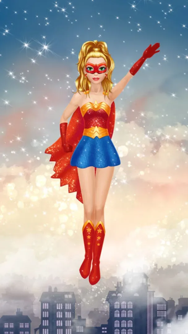 Superhero Girl Salon: Kids Makeup and Dressup Game