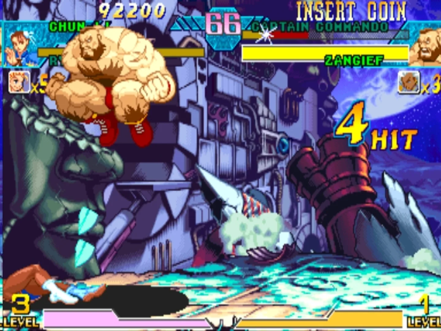 Captura de pantalla - Marvel vs. Capcom: Clash of Super Heroes