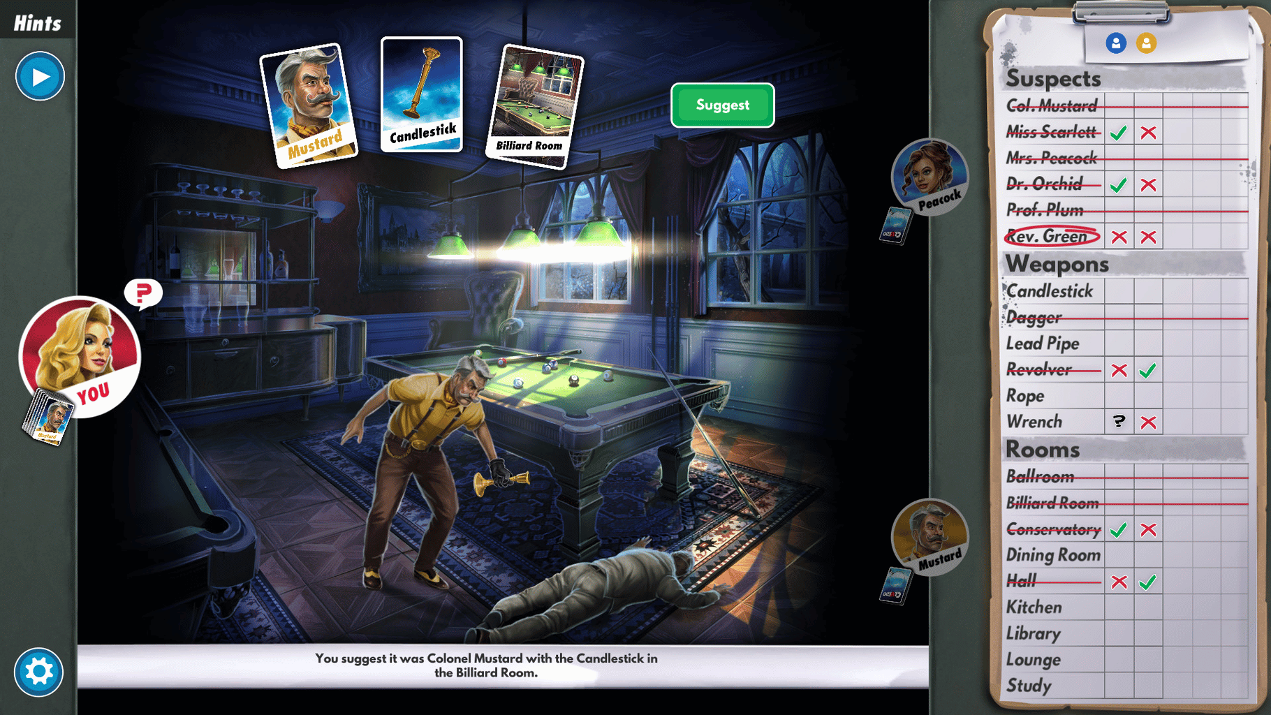 Clue/Cluedo: The Classic Mystery Game screenshot