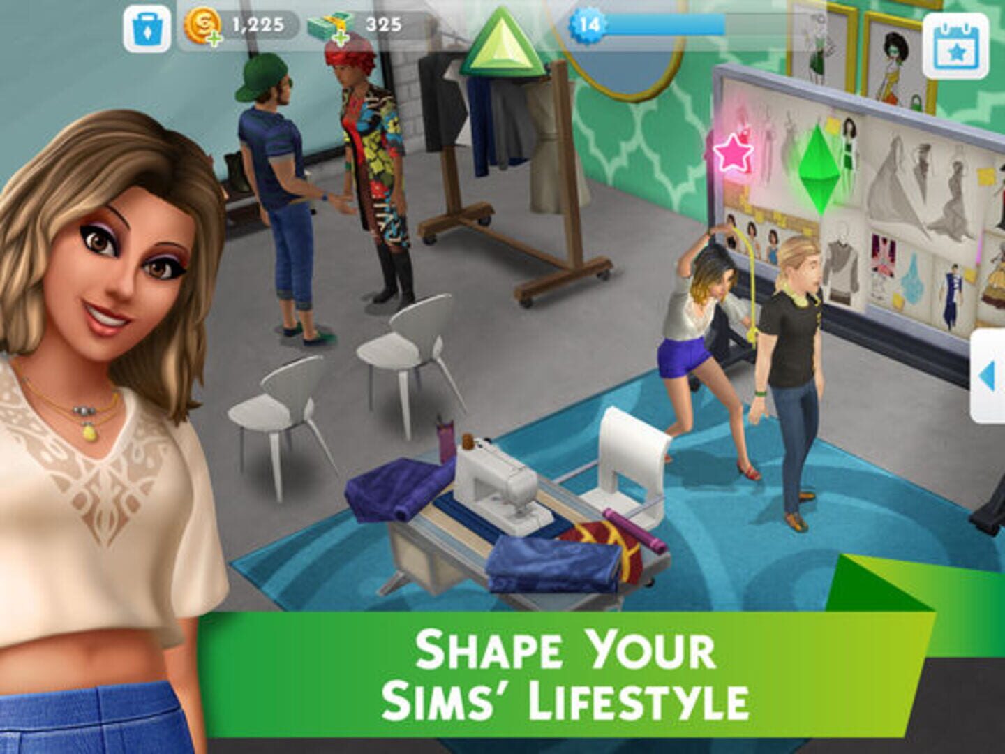 Captura de pantalla - The Sims Mobile