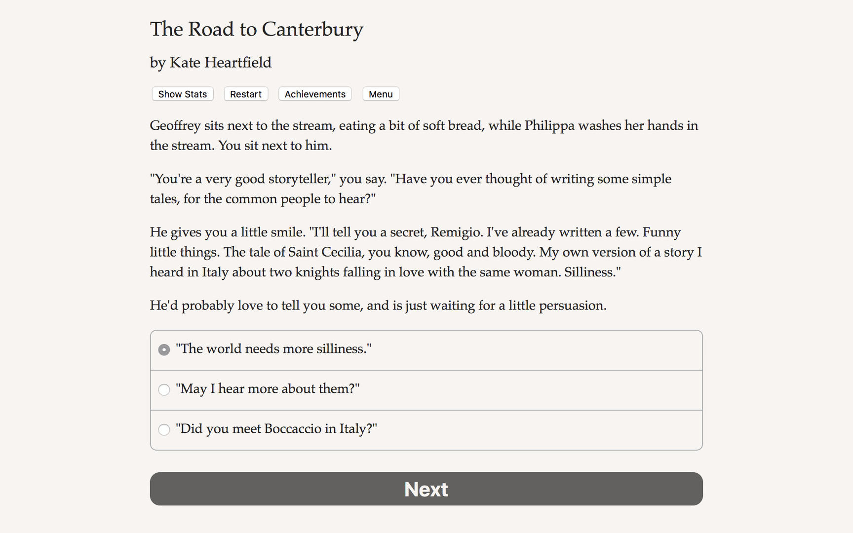 The Road to Canterbury screenshot