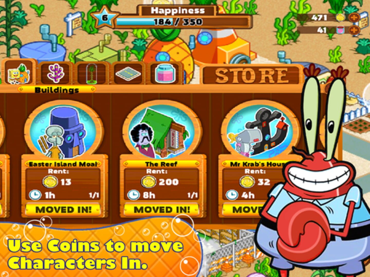 Captura de pantalla - SpongeBob Moves In