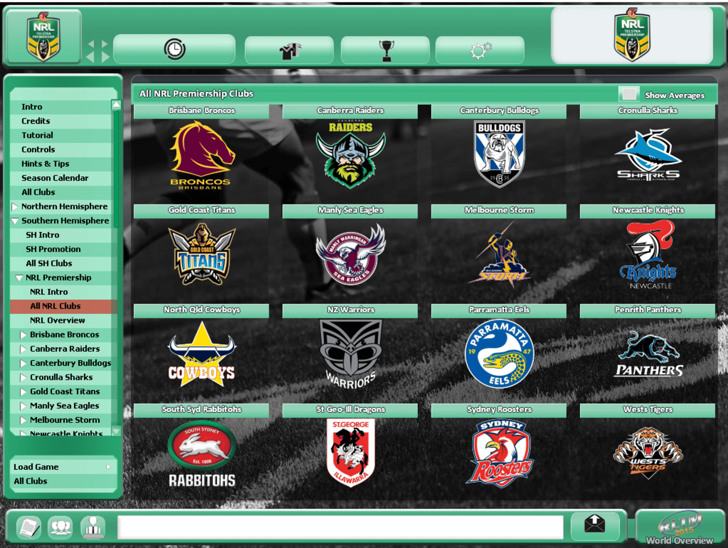 Rugby League Team Manager 2015 screenshot