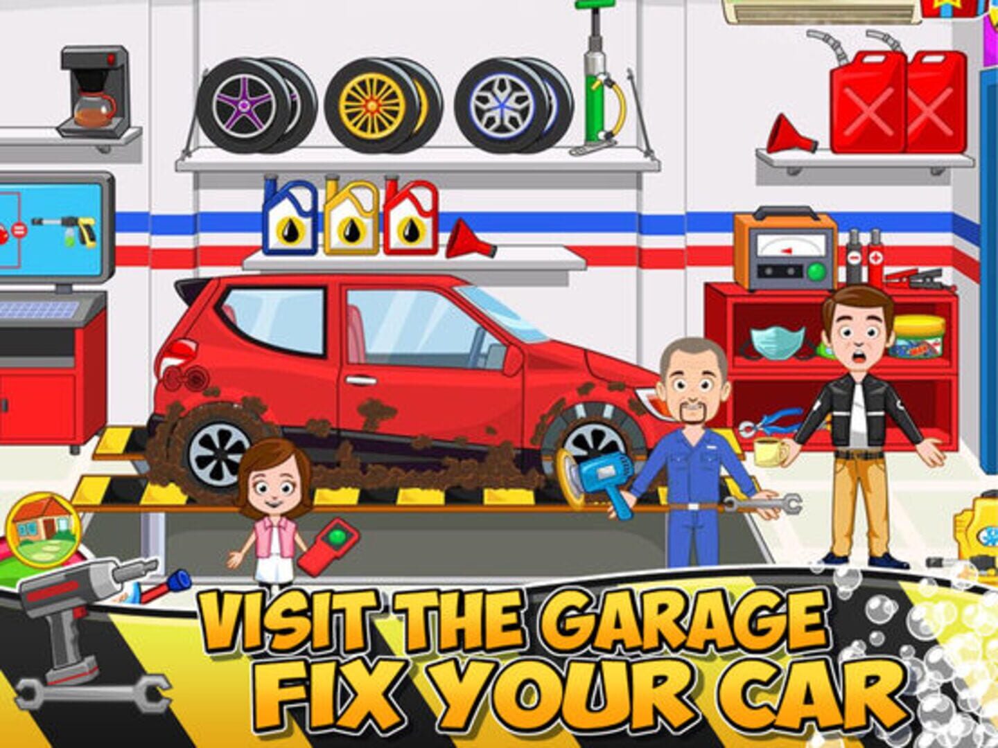 My Town: Car (wash, fix & drive cars) - Screenshot