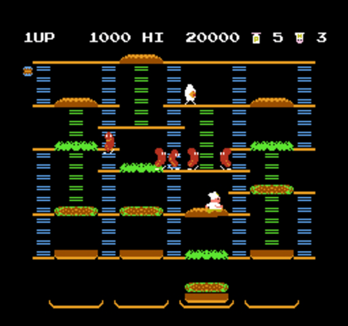 BurgerTime screenshot