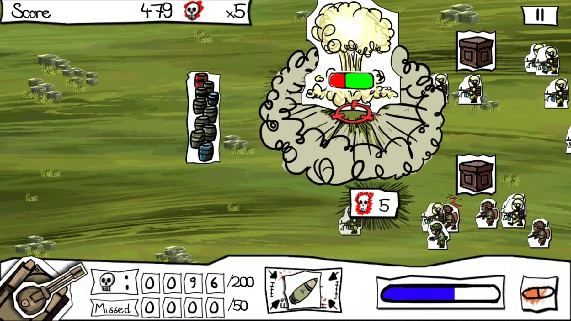 Paper Wars: Cannon Fodder Devastated screenshot