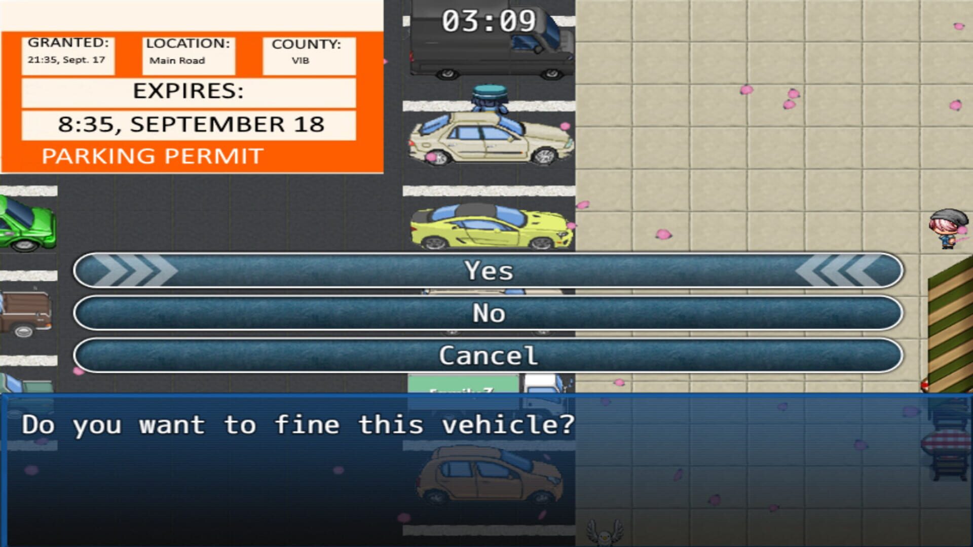 Parking Cop Simulator - Screenshot