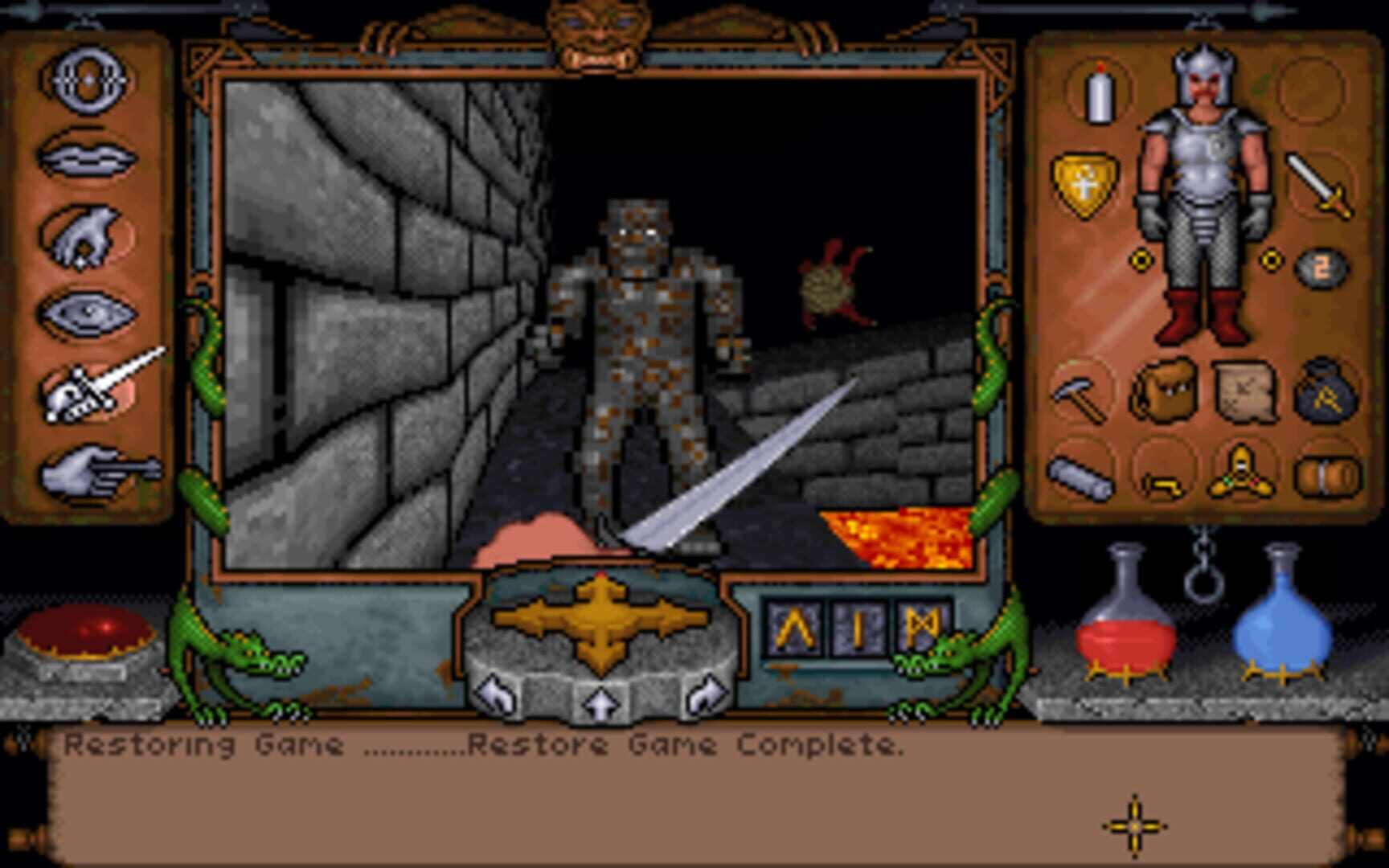 Captura de pantalla - Ultima Underworld: The Stygian Abyss