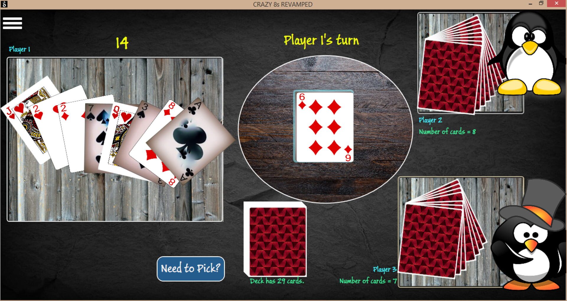 Crazy 8s Revamped - Screenshot