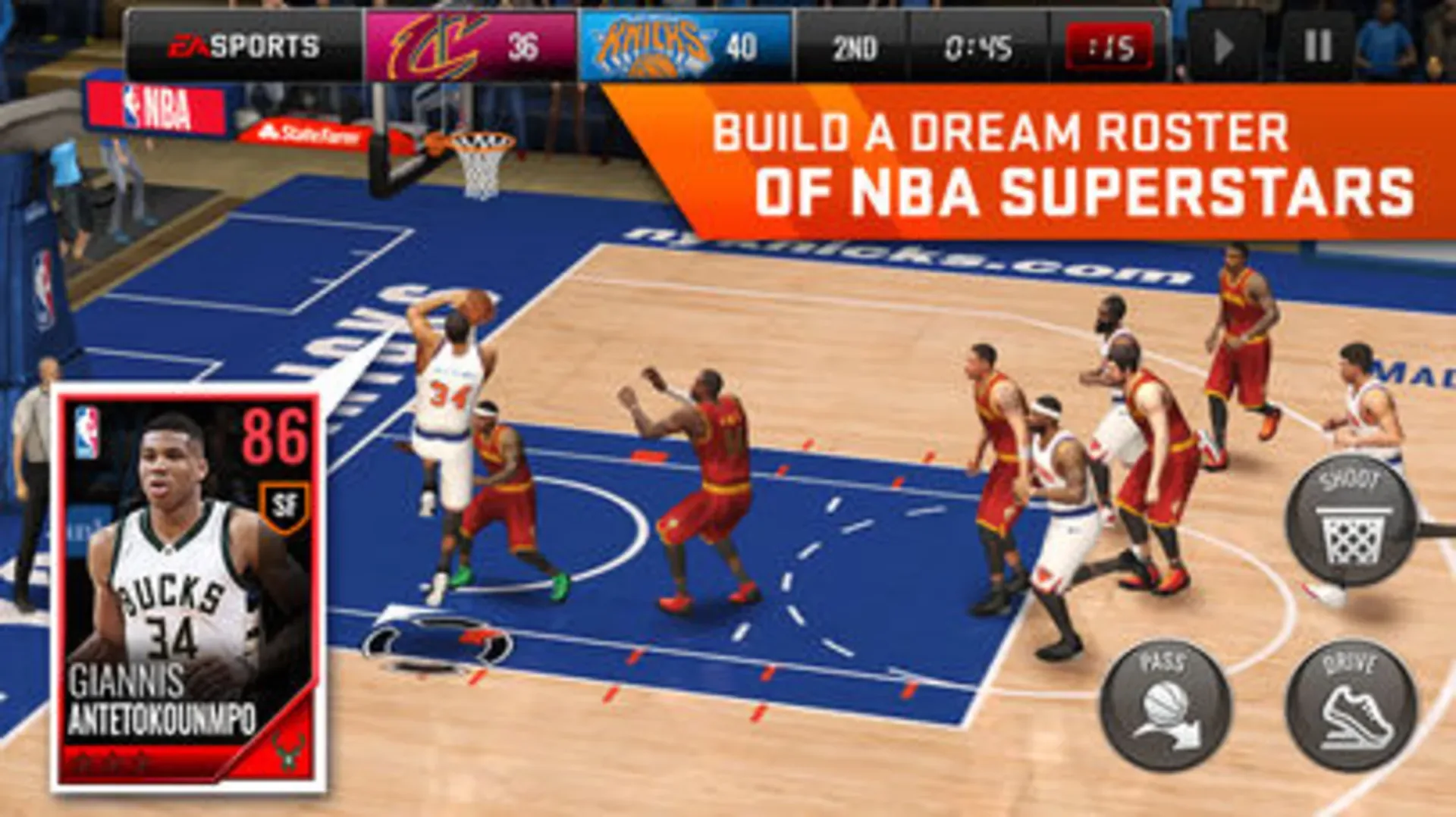 Captura de pantalla - NBA Live Mobile Basketball