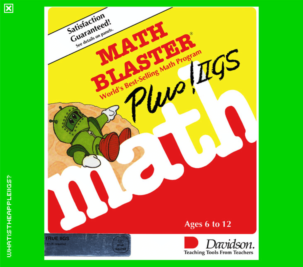 Math Blaster Plus! Cover