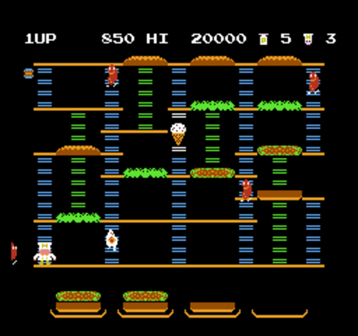 BurgerTime screenshot