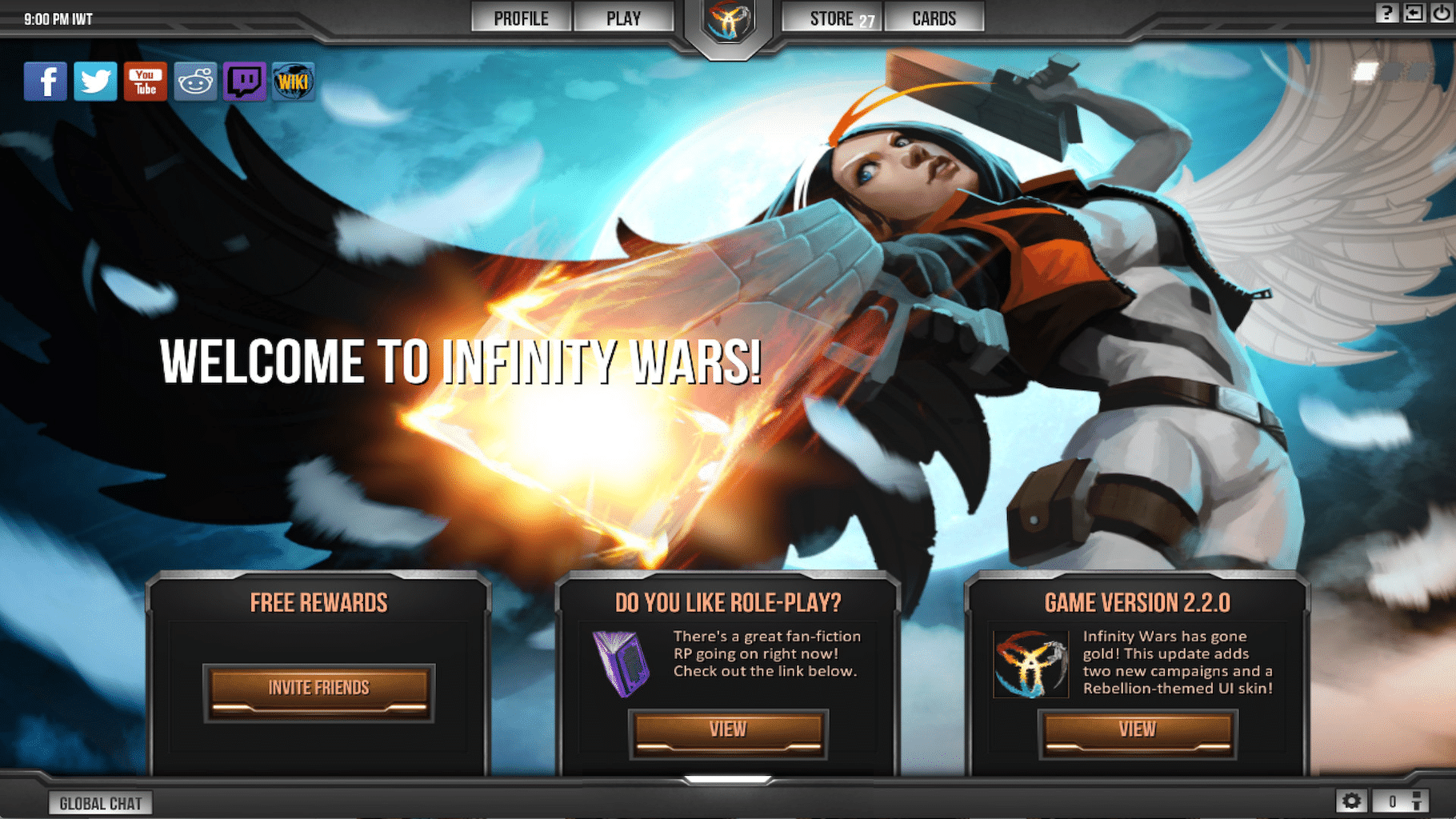 Infinity Wars: Animated Trading Card Game screenshot