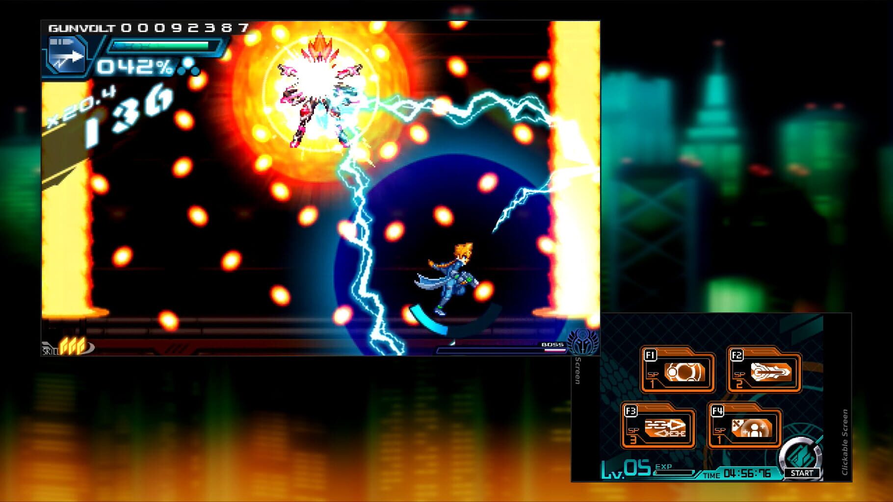 Captura de pantalla - Azure Striker Gunvolt