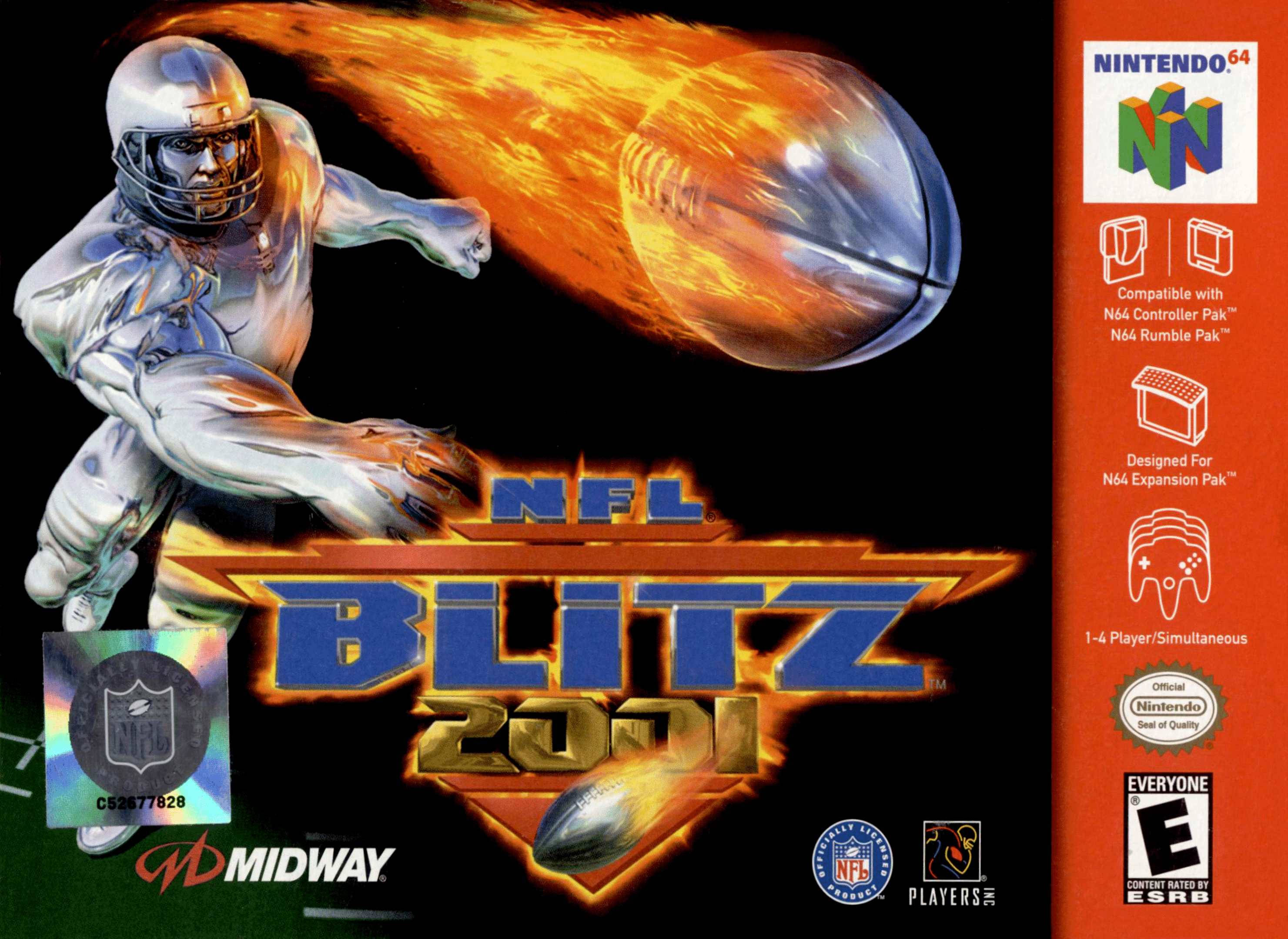 NFL Blitz 2001 box art