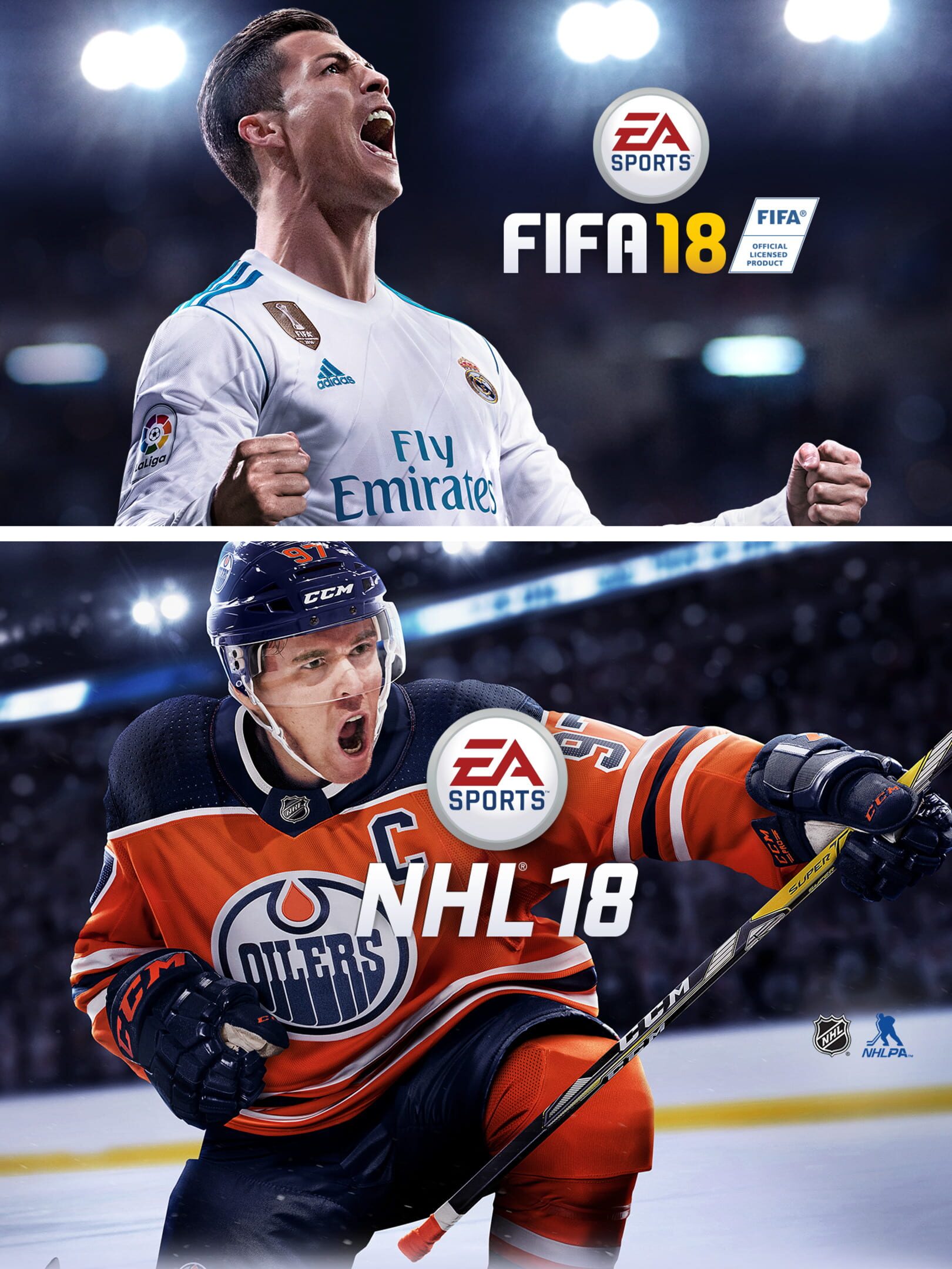EA Sports FIFA 18 & NHL 18 Bundle cover