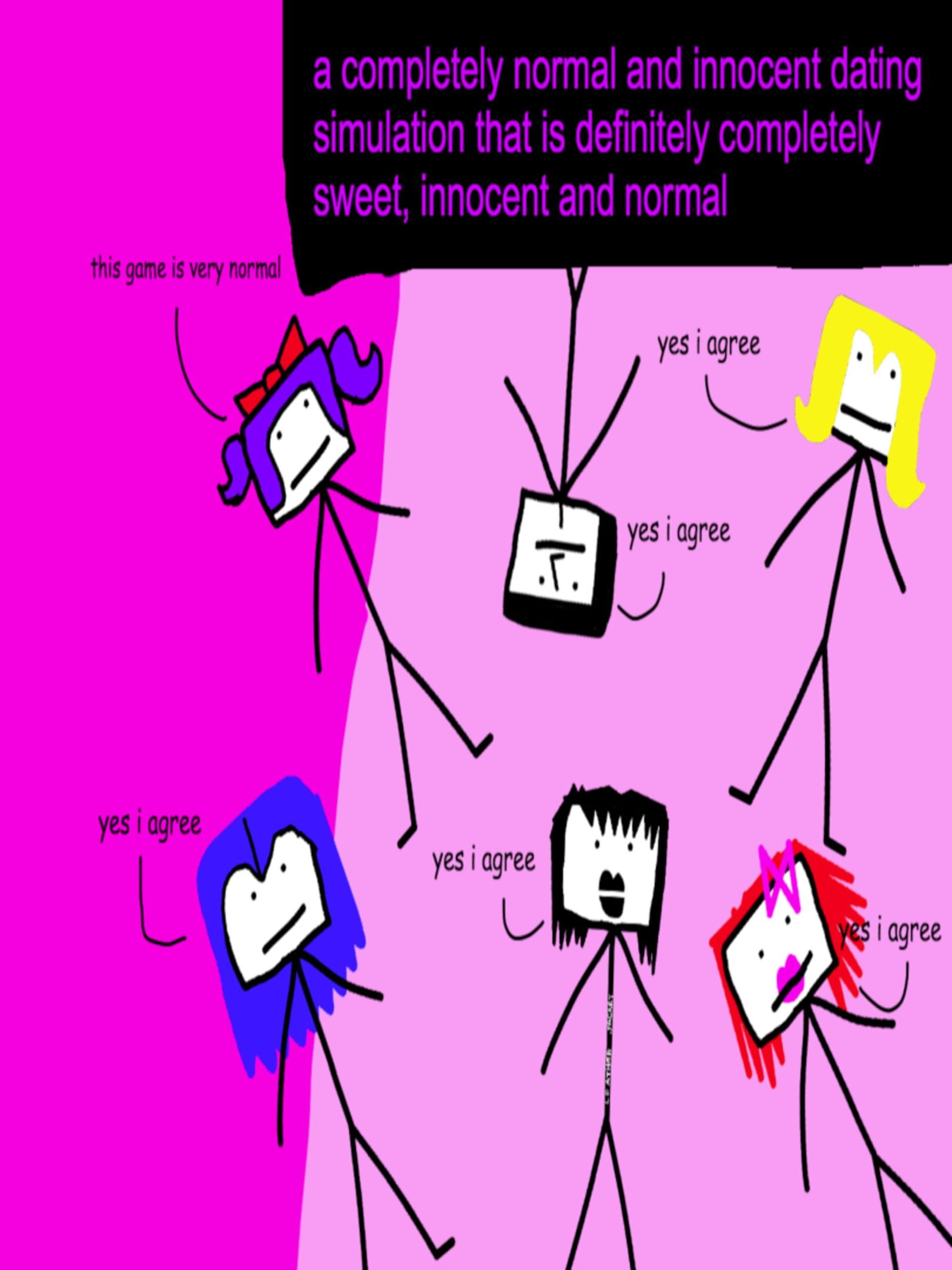 A Completely Normal Dating Simulation That is Definitely Completely Sweet, Innocent and Normal cover