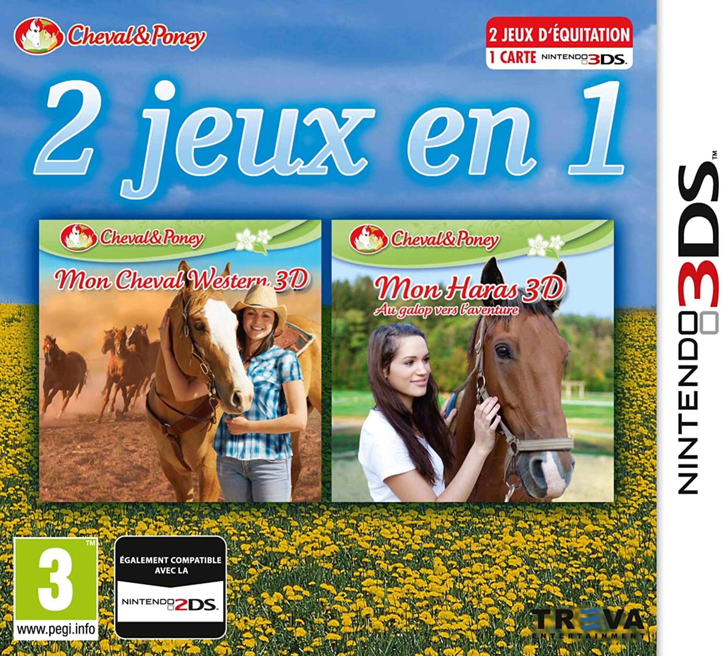 2 Games in 1 I My Western Horse 3D + My Riding Stables 3D: Jumping for the Team cover