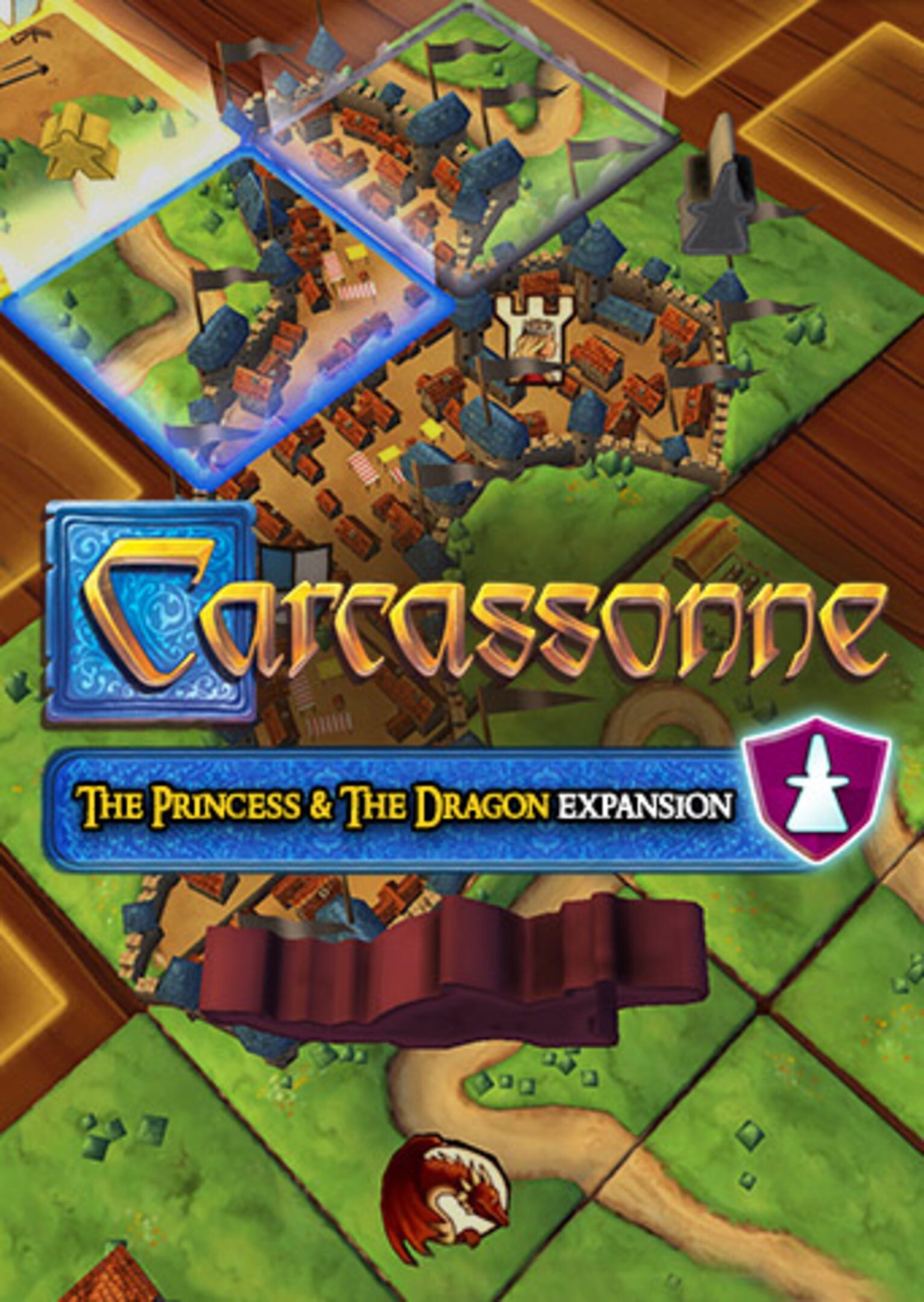 Carcassonne: The Official Board Game - The Princess & the Dragon cover