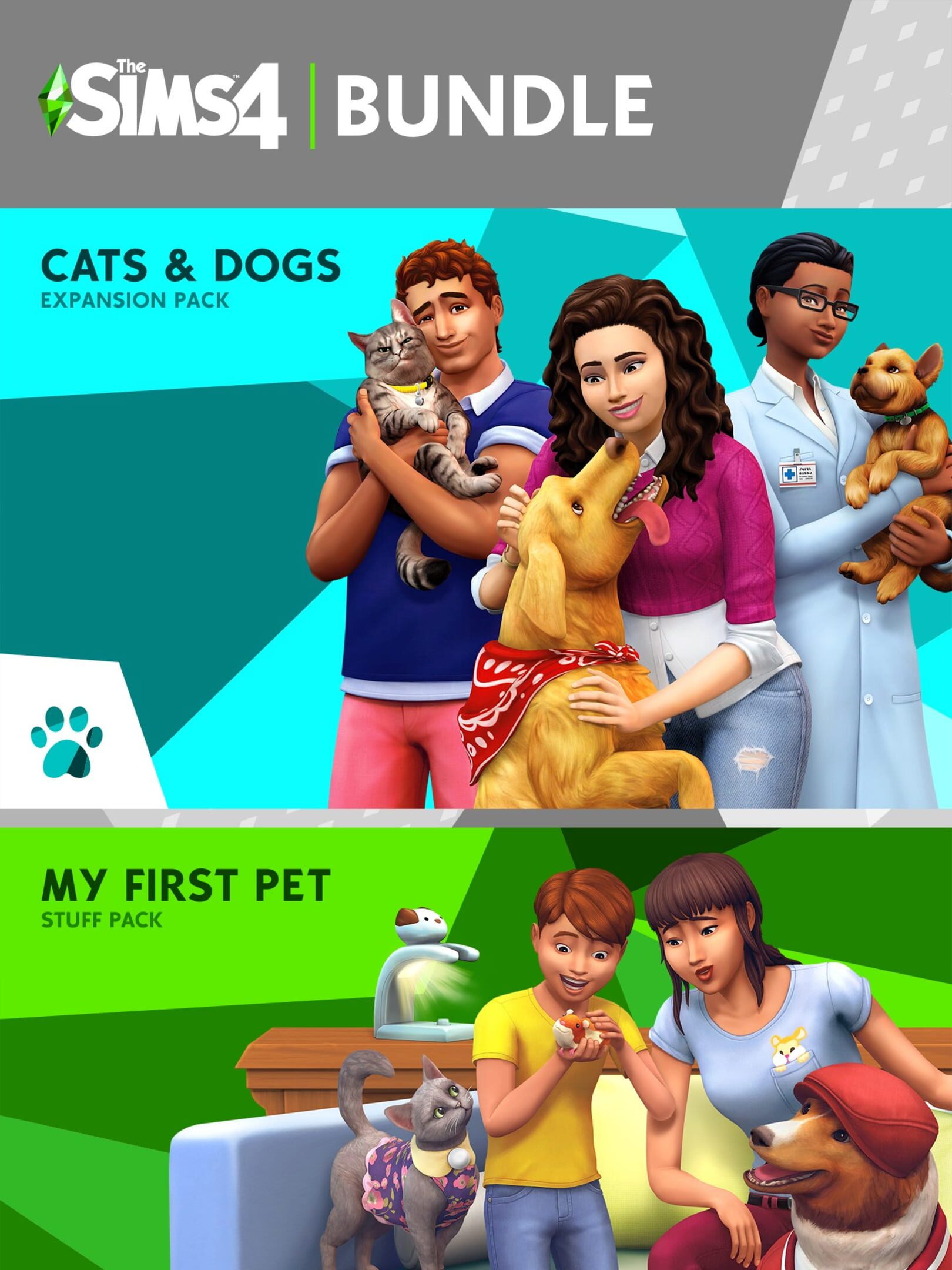 The Sims 4: Cats and Dogs Plus My First Pet Stuff Bundle cover