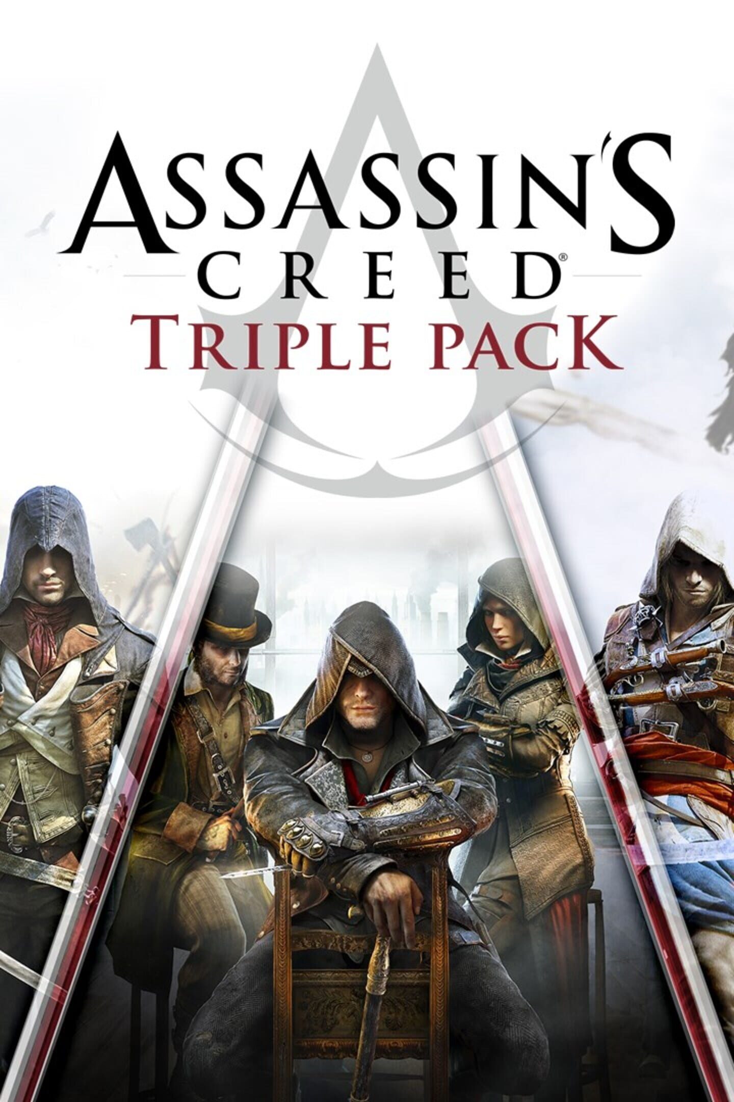 Assassin's Creed Triple Pack: Black Flag, Unity, Syndicate cover