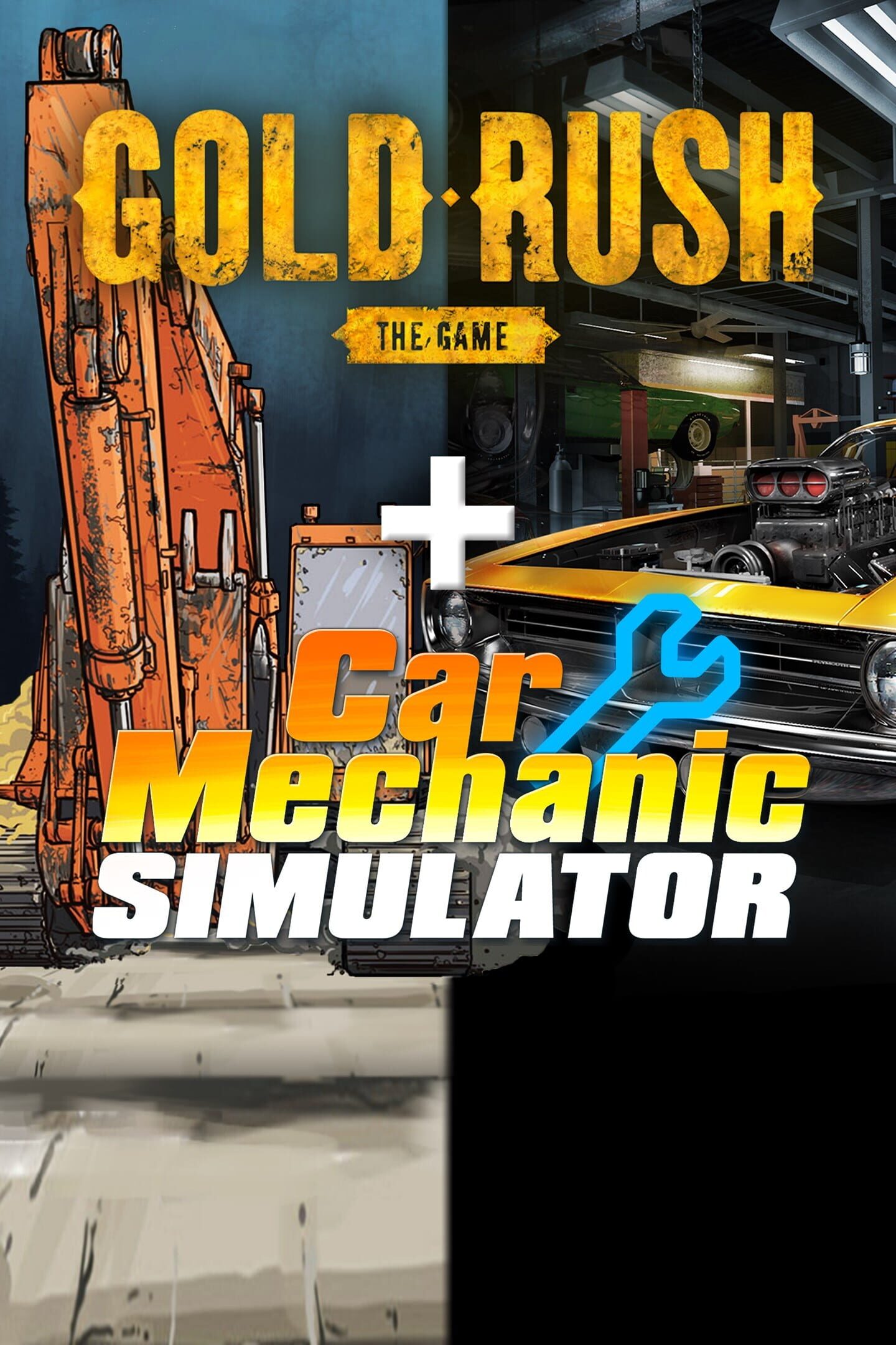Simulator Pack: Car Mechanic Simulator and Gold Rush: The Game - Double Bundle cover